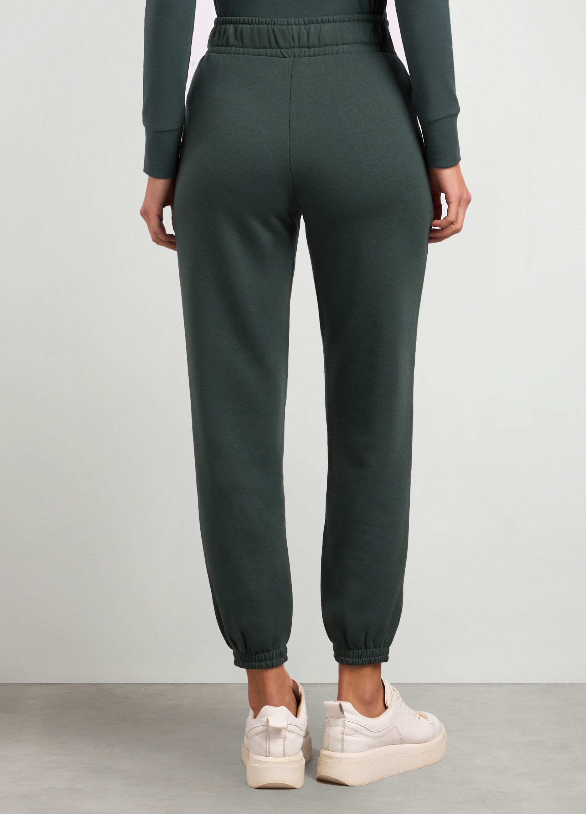Joggers in felpa di puro cotone donna_1