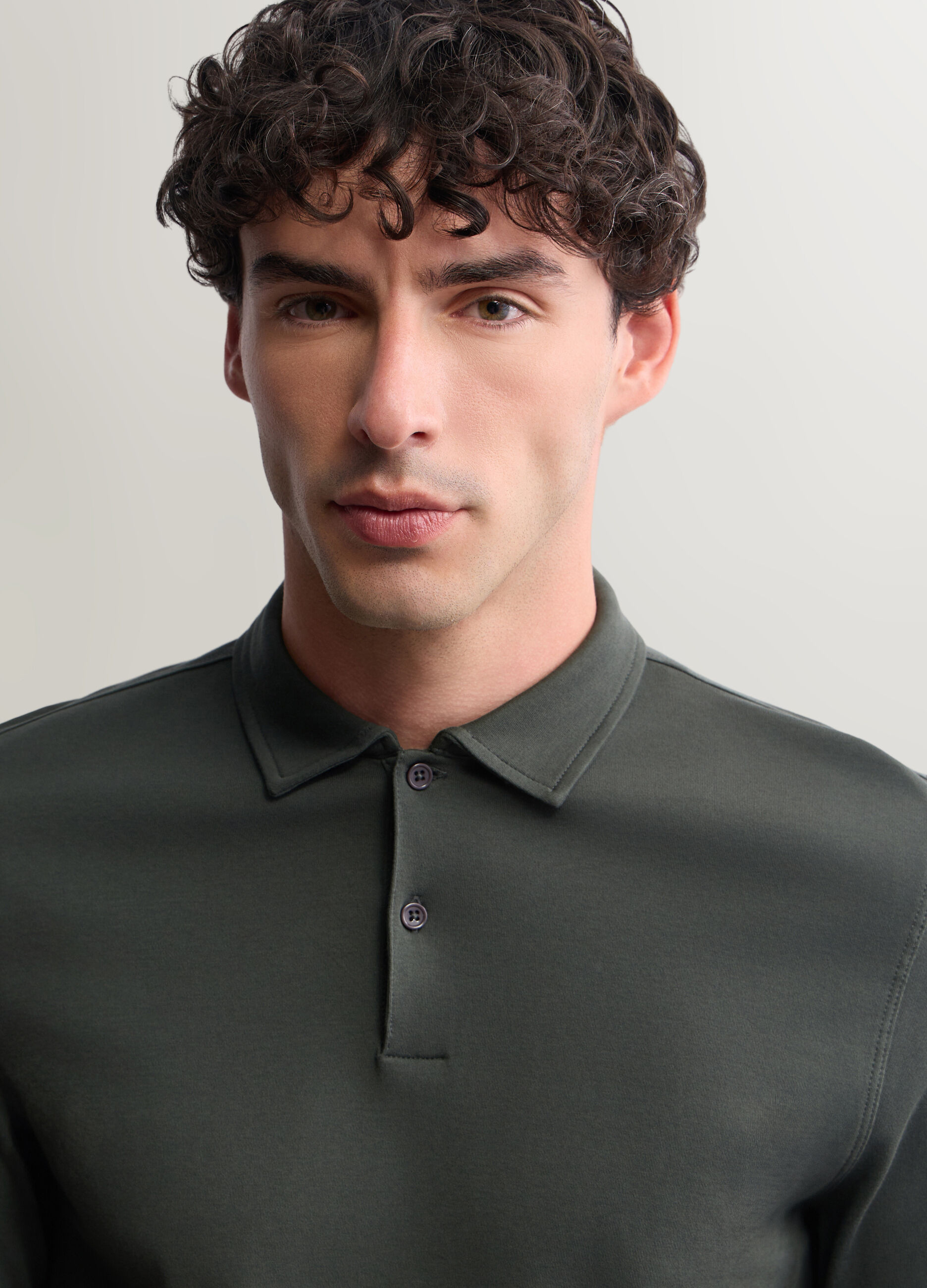 Polo a maniche lunghe in interlock uomo_2