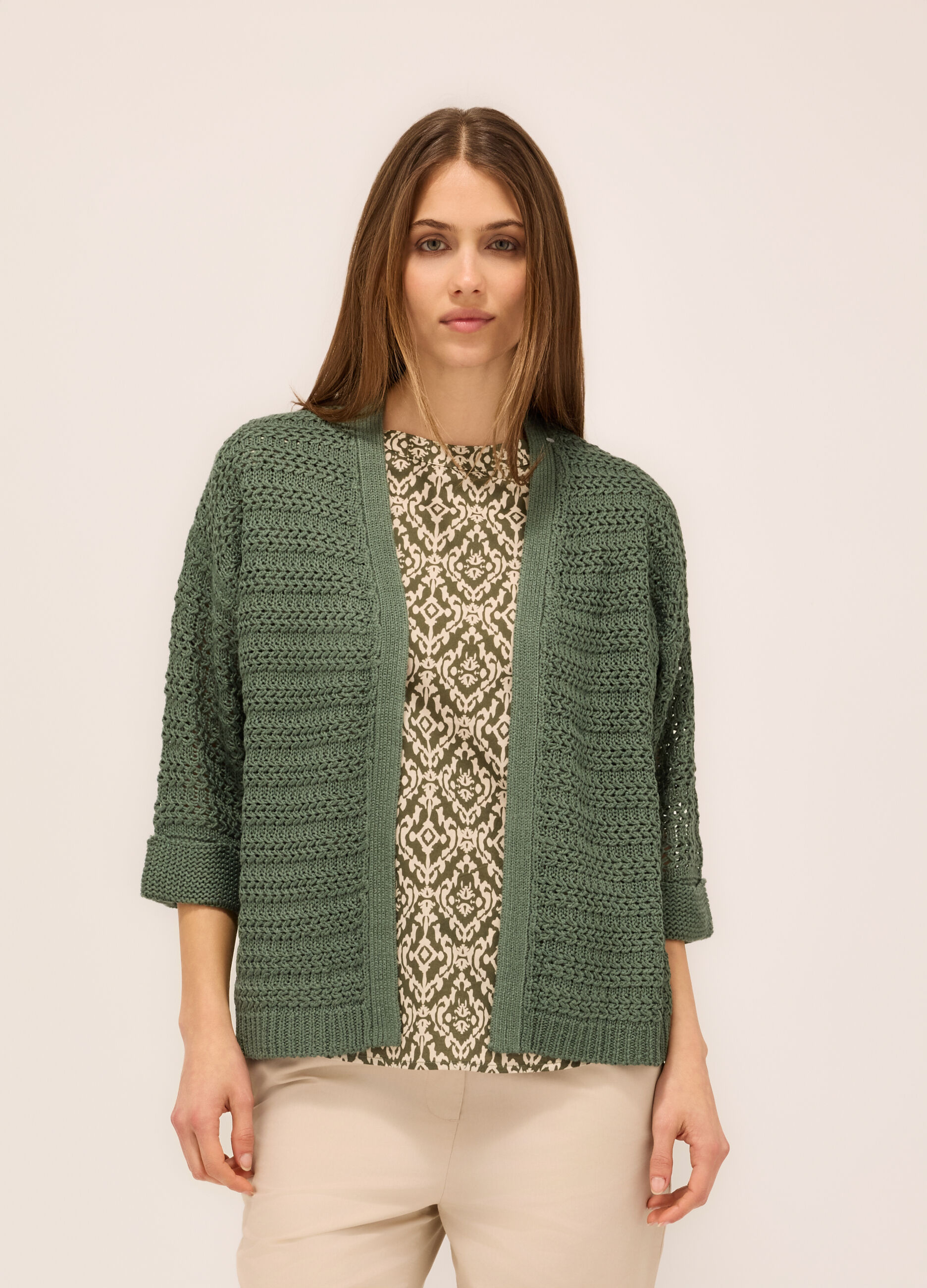 Cardigan aperto donna_0