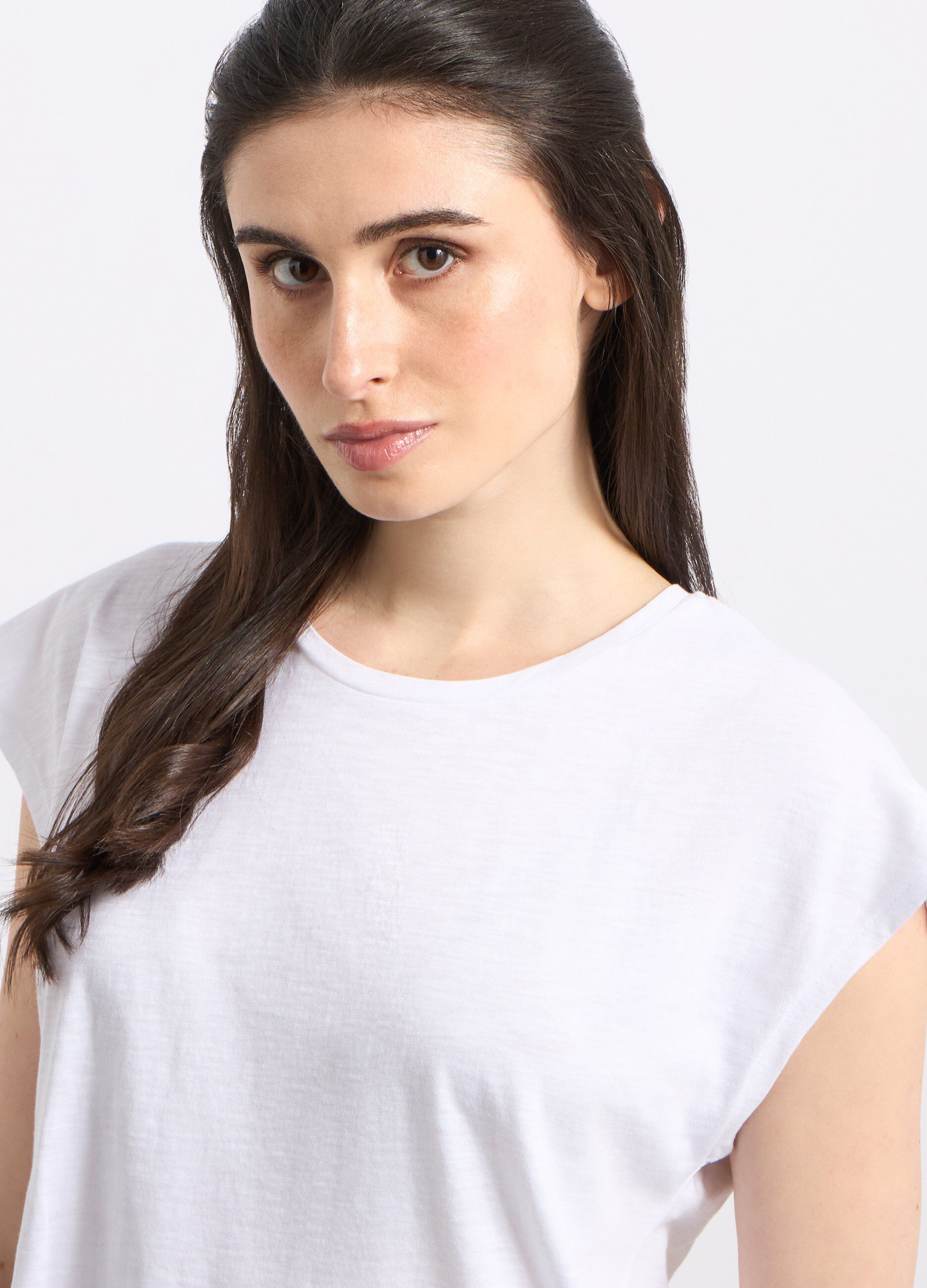 T-shirt in puro cotone donna_2