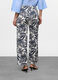 Pantaloni Fit Straight misto lino donna_1