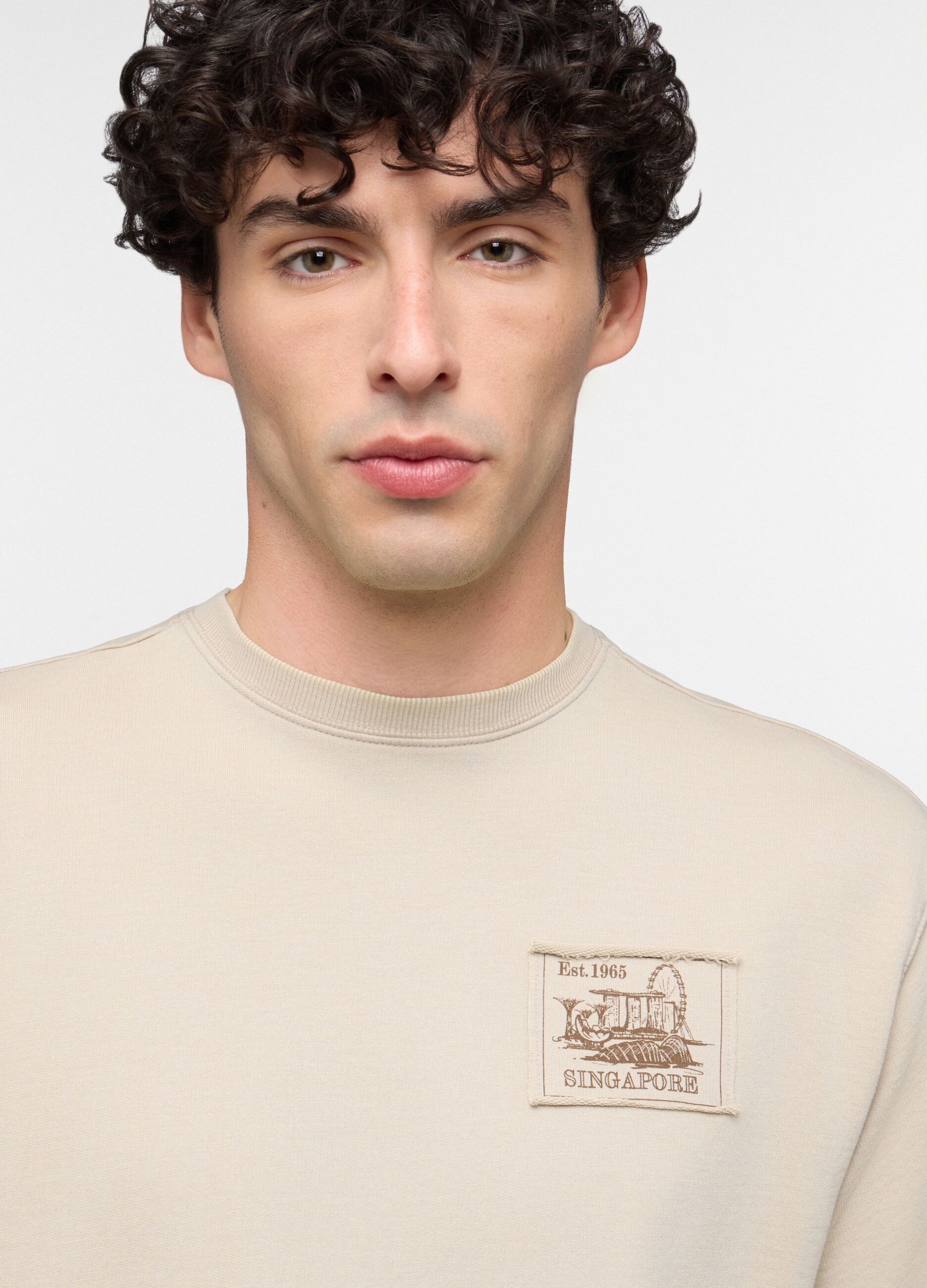 T-shirt Singapore in felpa misto cotone uomo_2