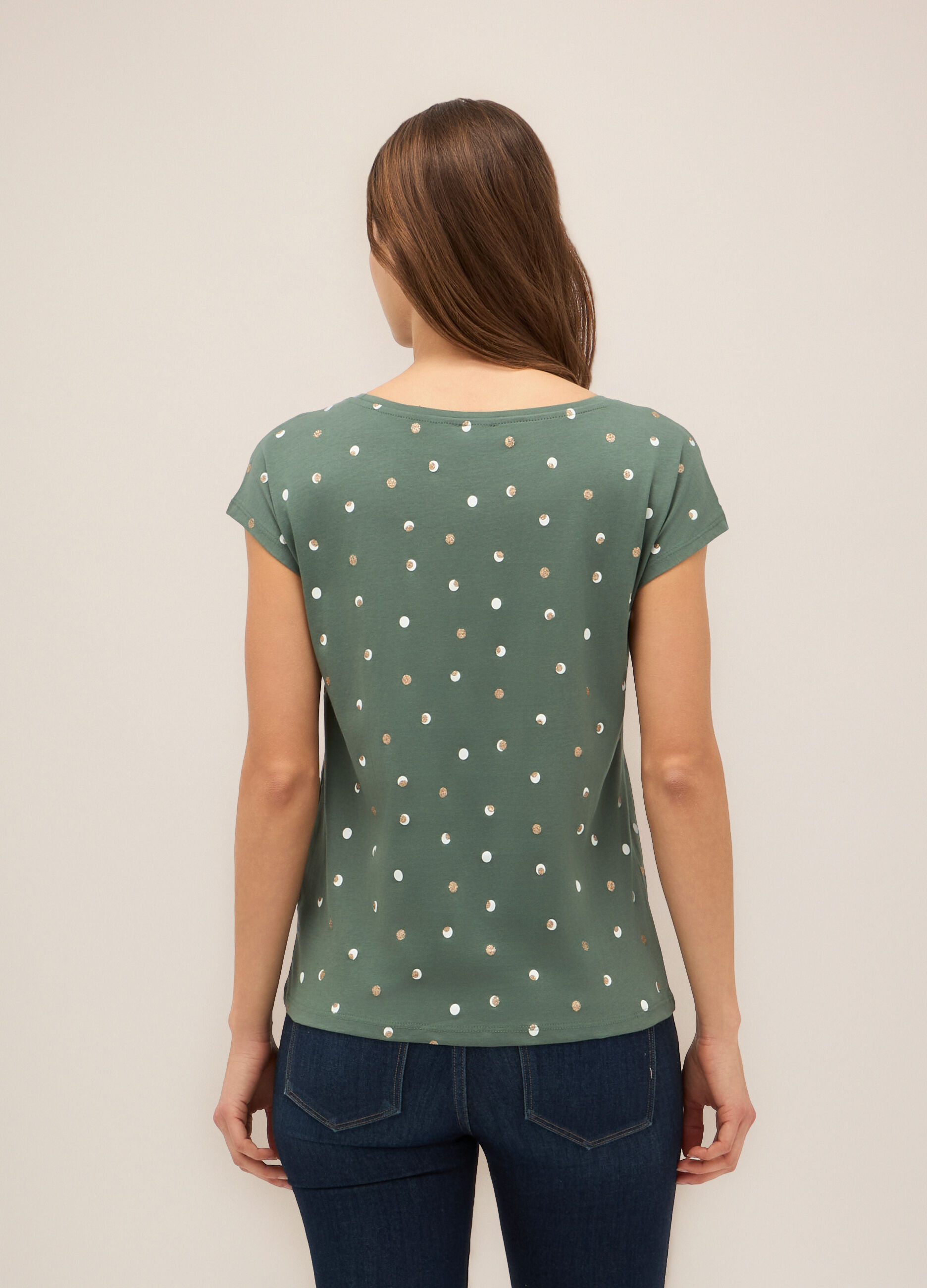 T-shirt in puro cotone donna_1