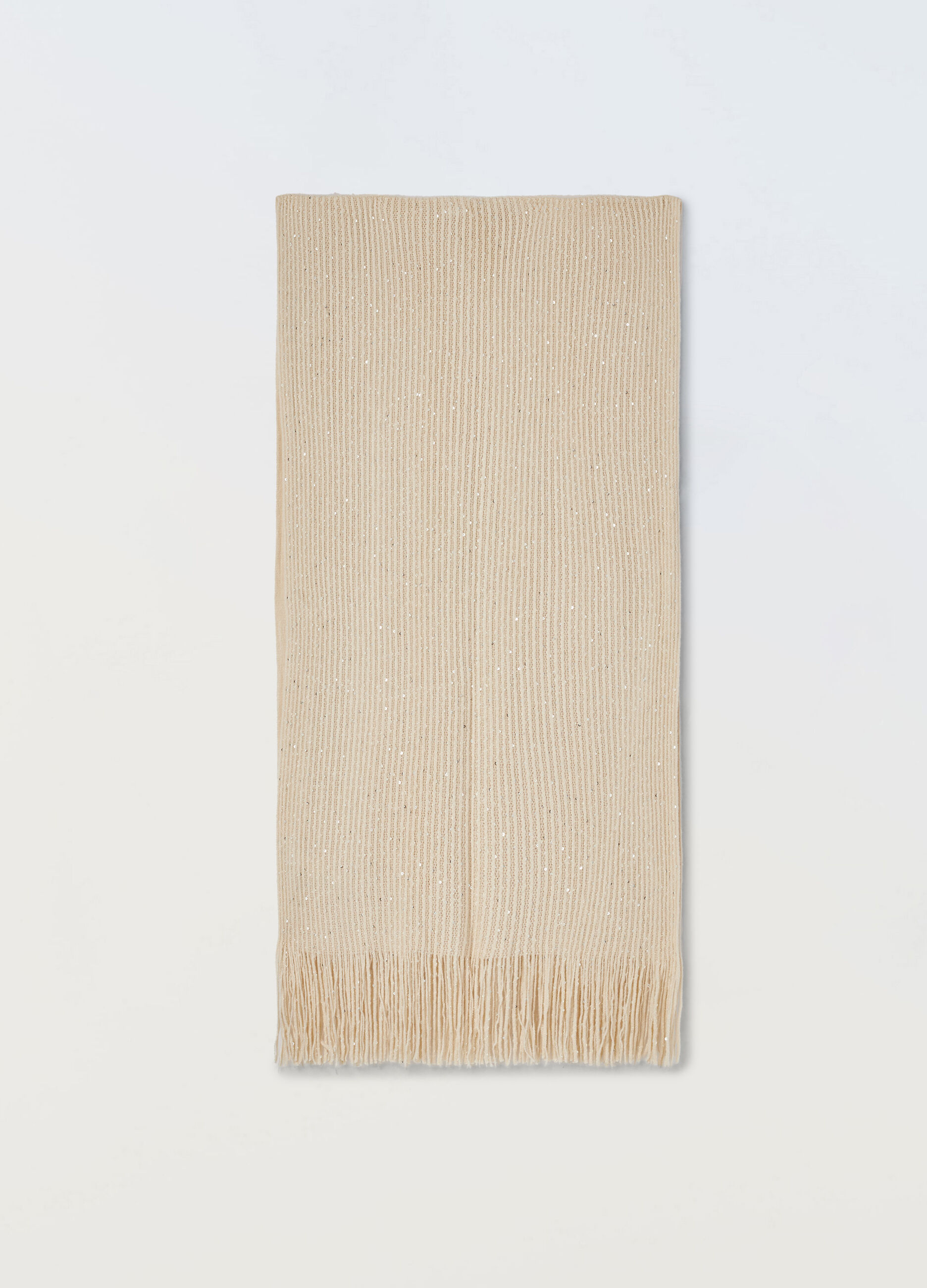 Sciarpa in costina con paillettes donna_0