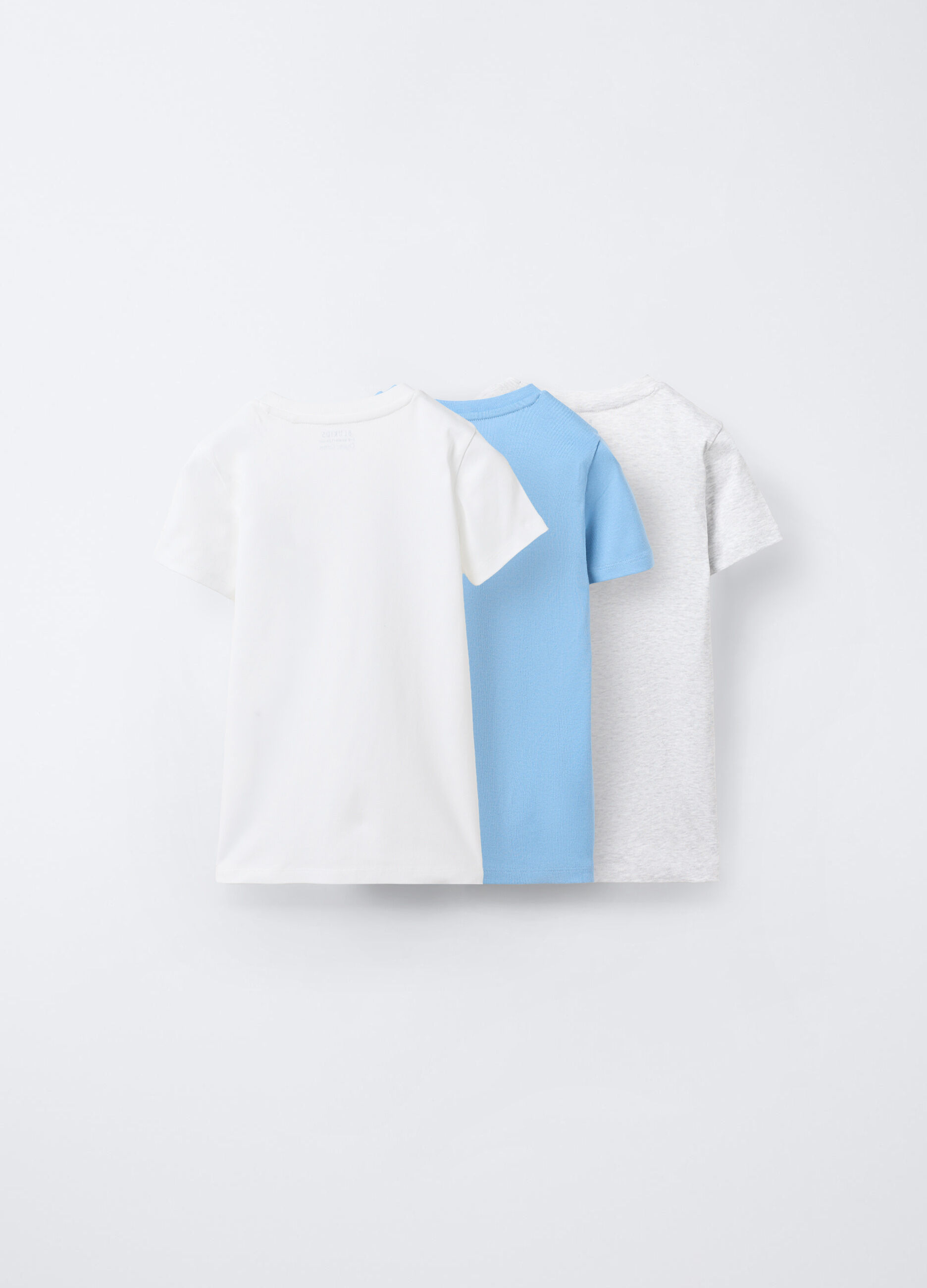 Pack 3 t-shirt intime girocollo in costina di puro cotone bambino_1
