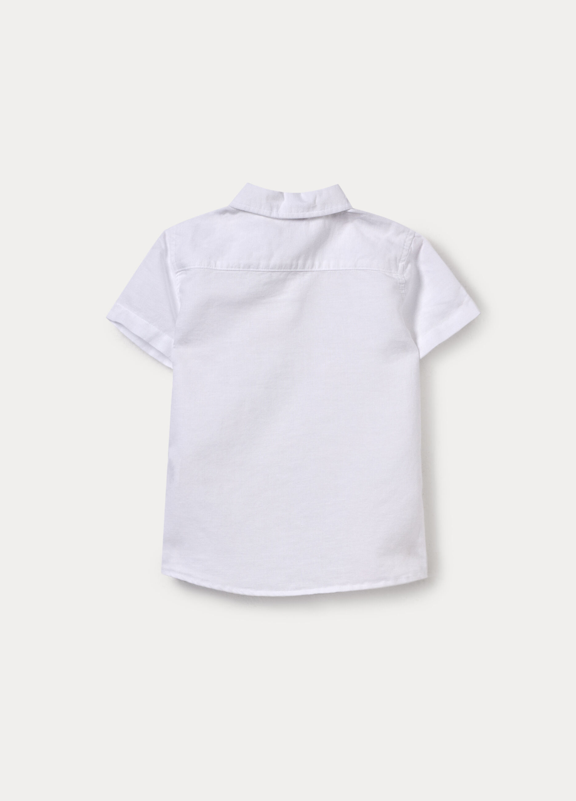 Camicia regular fit misto lino bambino_1