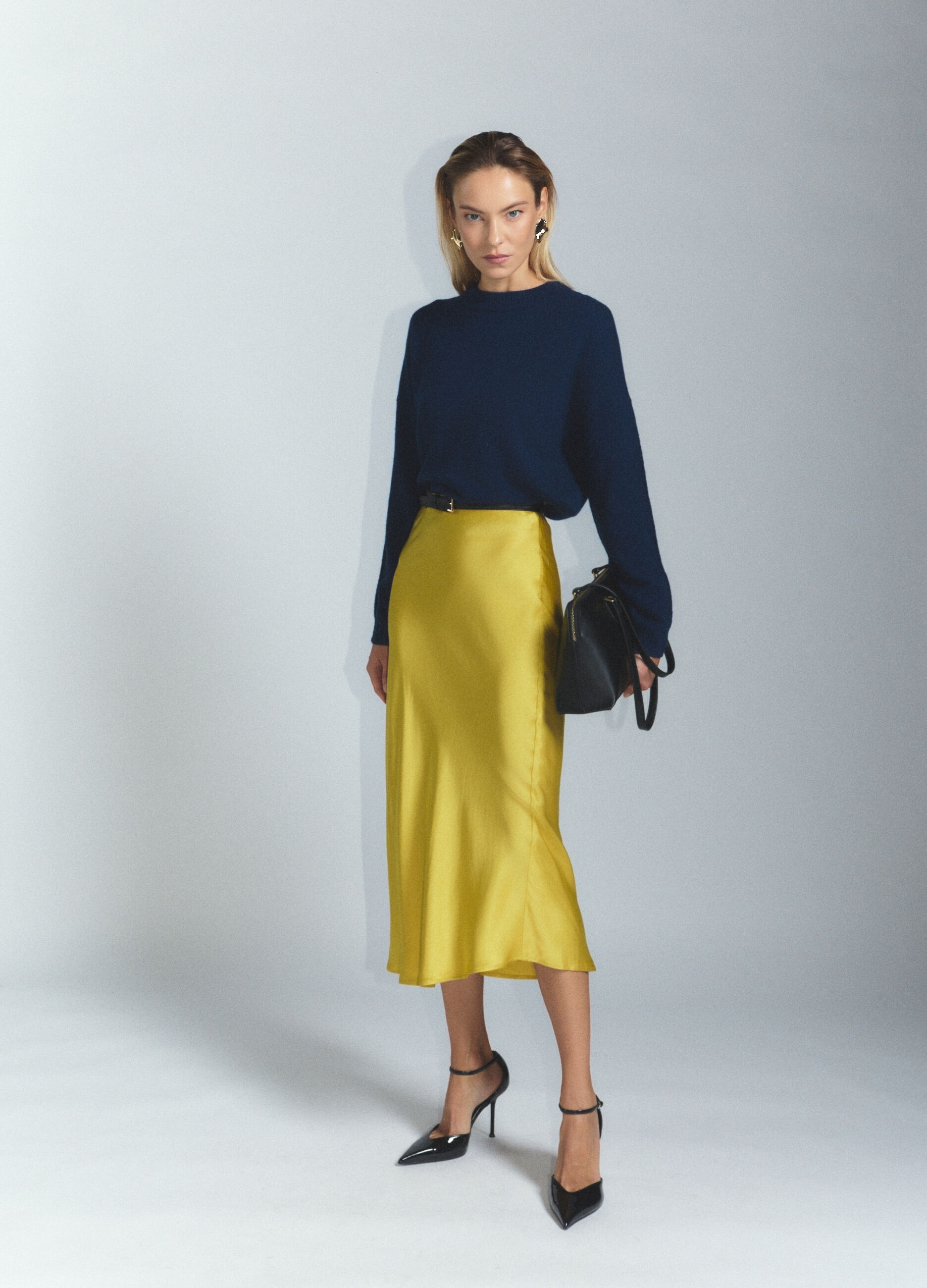 Pullover girocollo in pura lana Merino donna_0