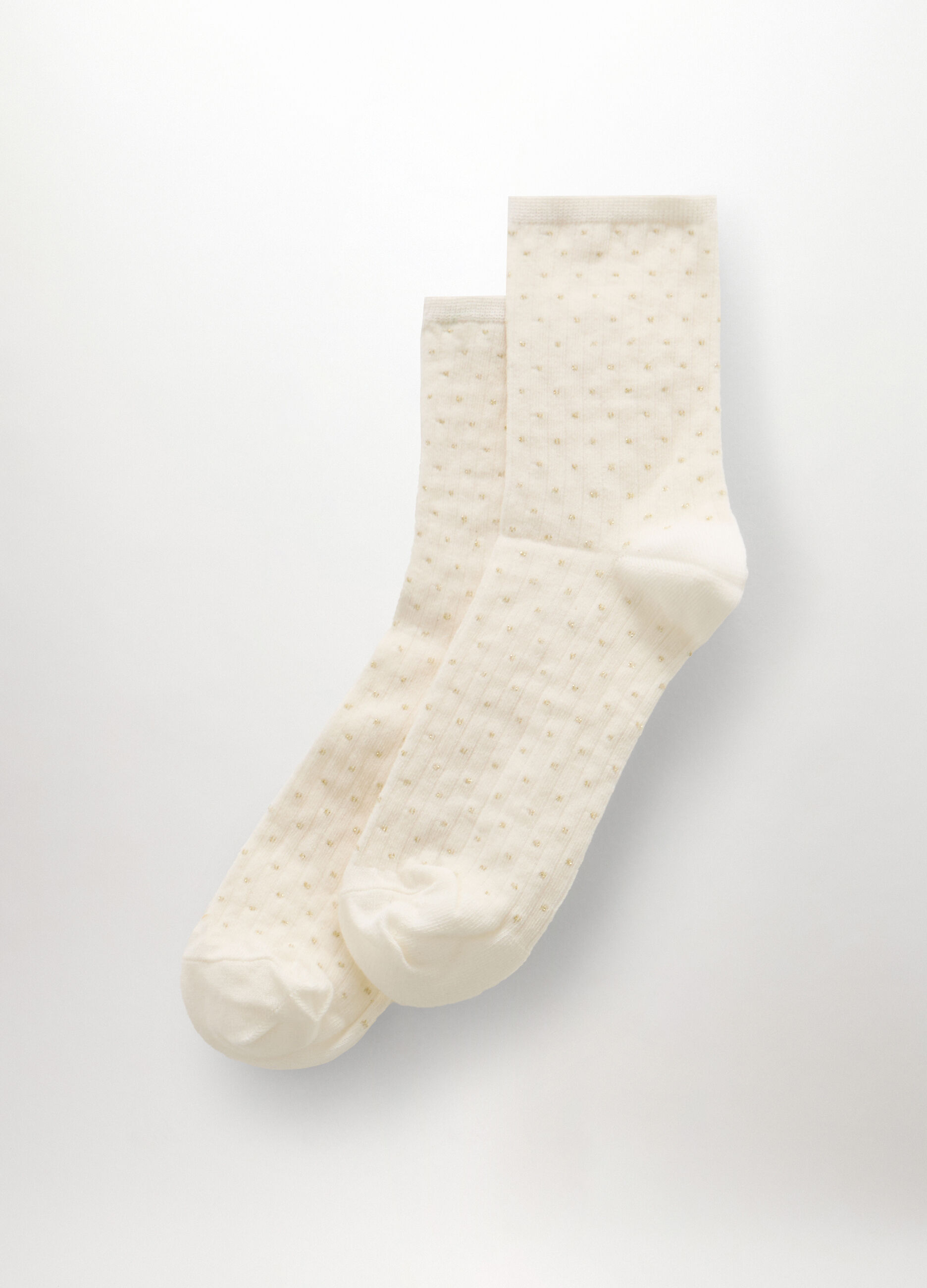 Calze in costina misto cotone donna_0