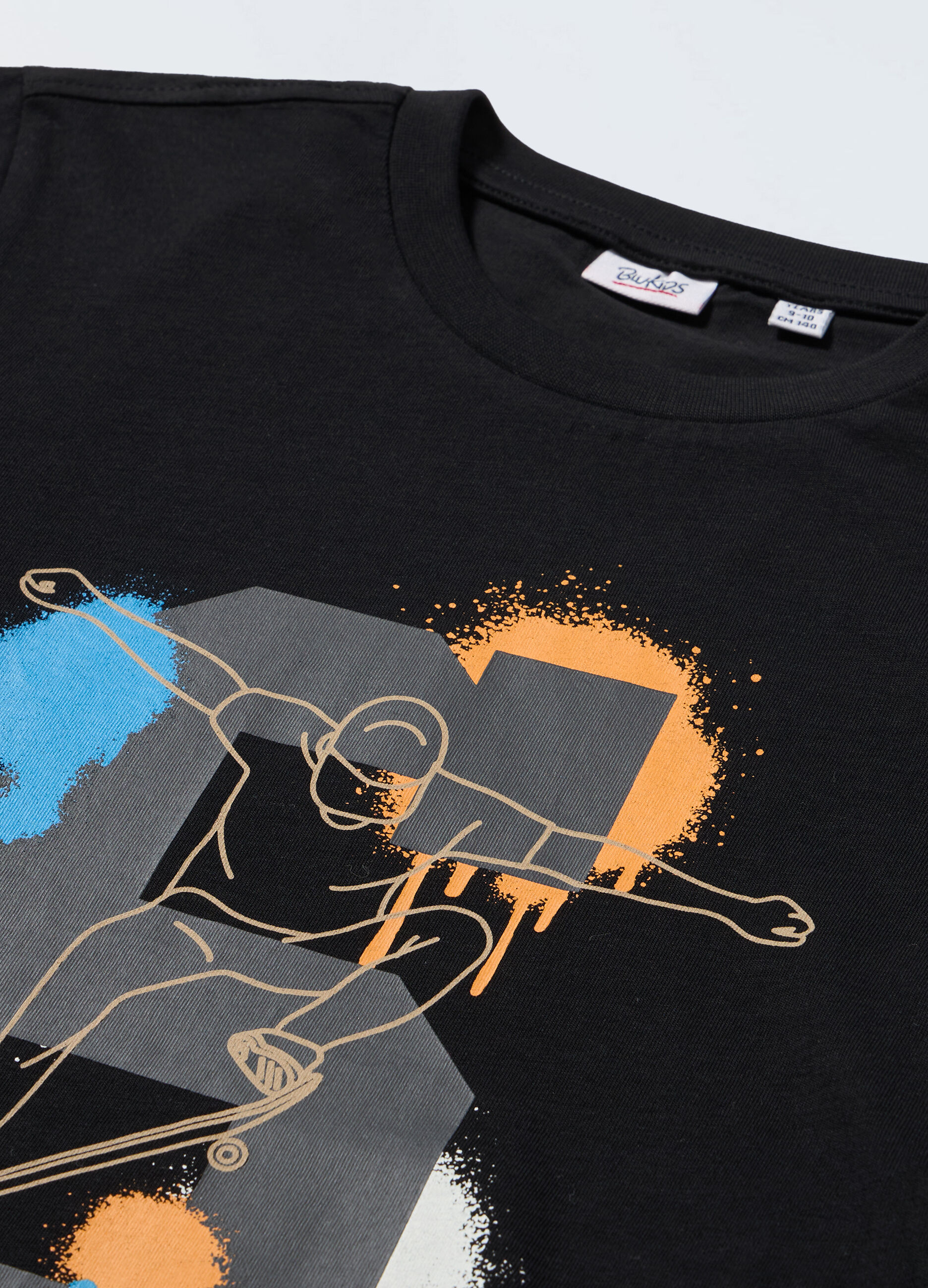 T-shirt in puro cotone a maniche lunghe ragazzo_1