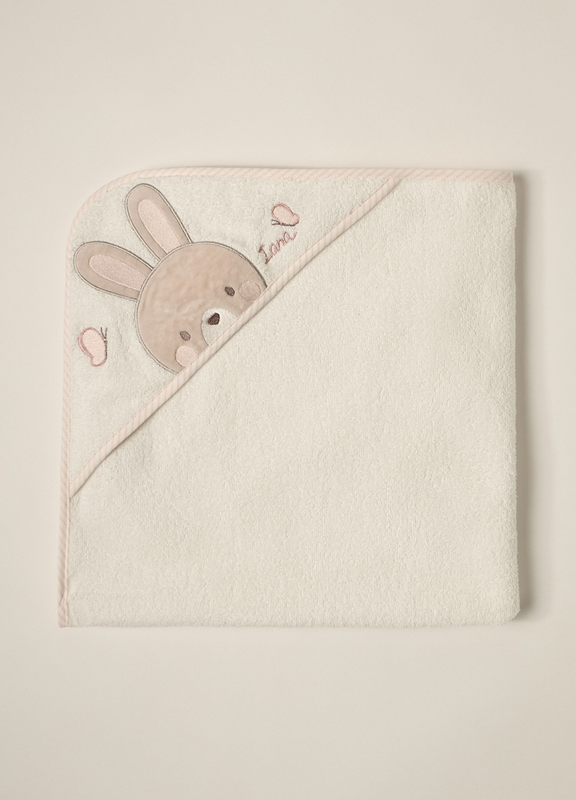 Asciugamano con angolo IANA neonata_0