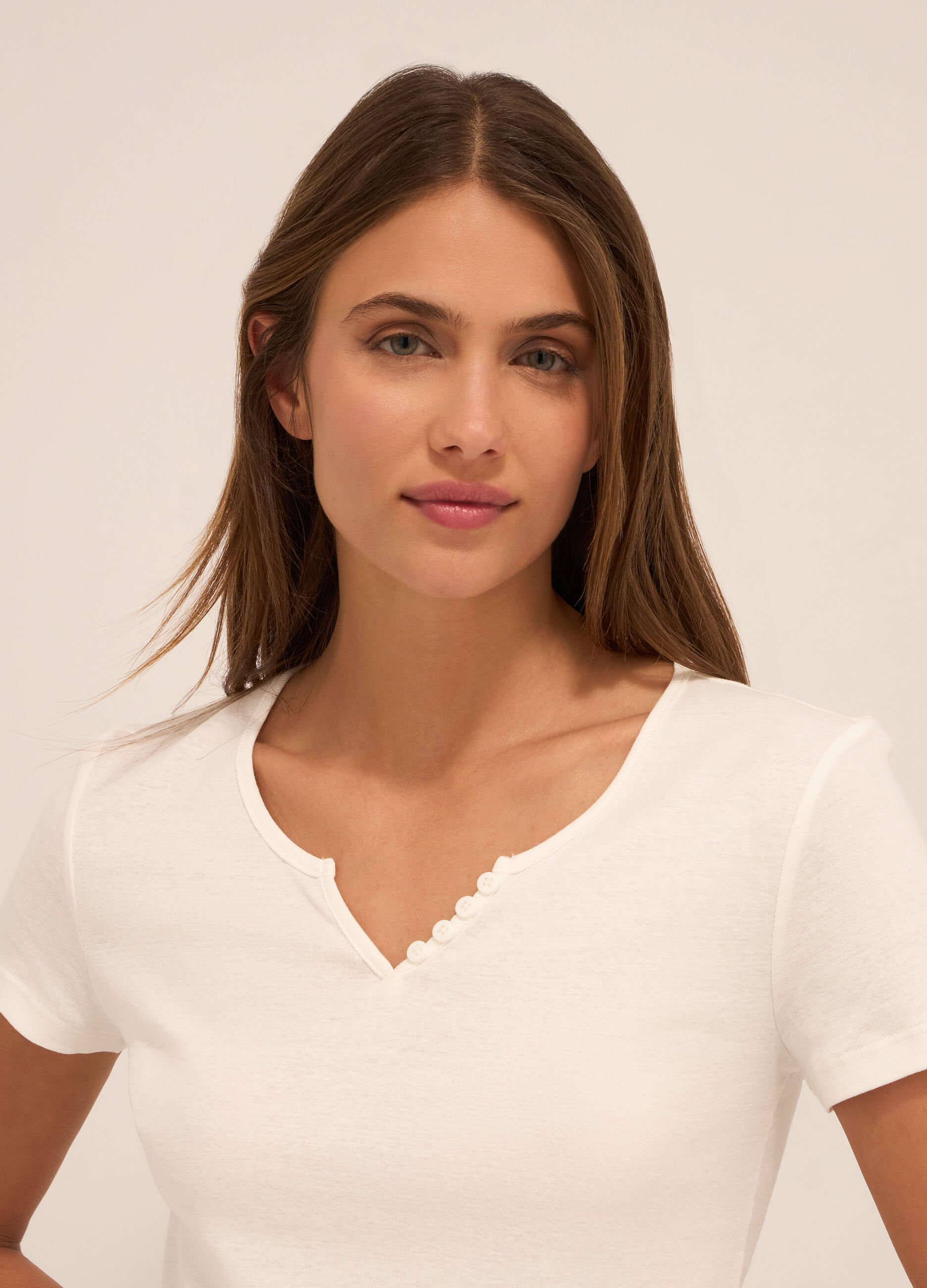 T-shirt in puro cotone donna_2
