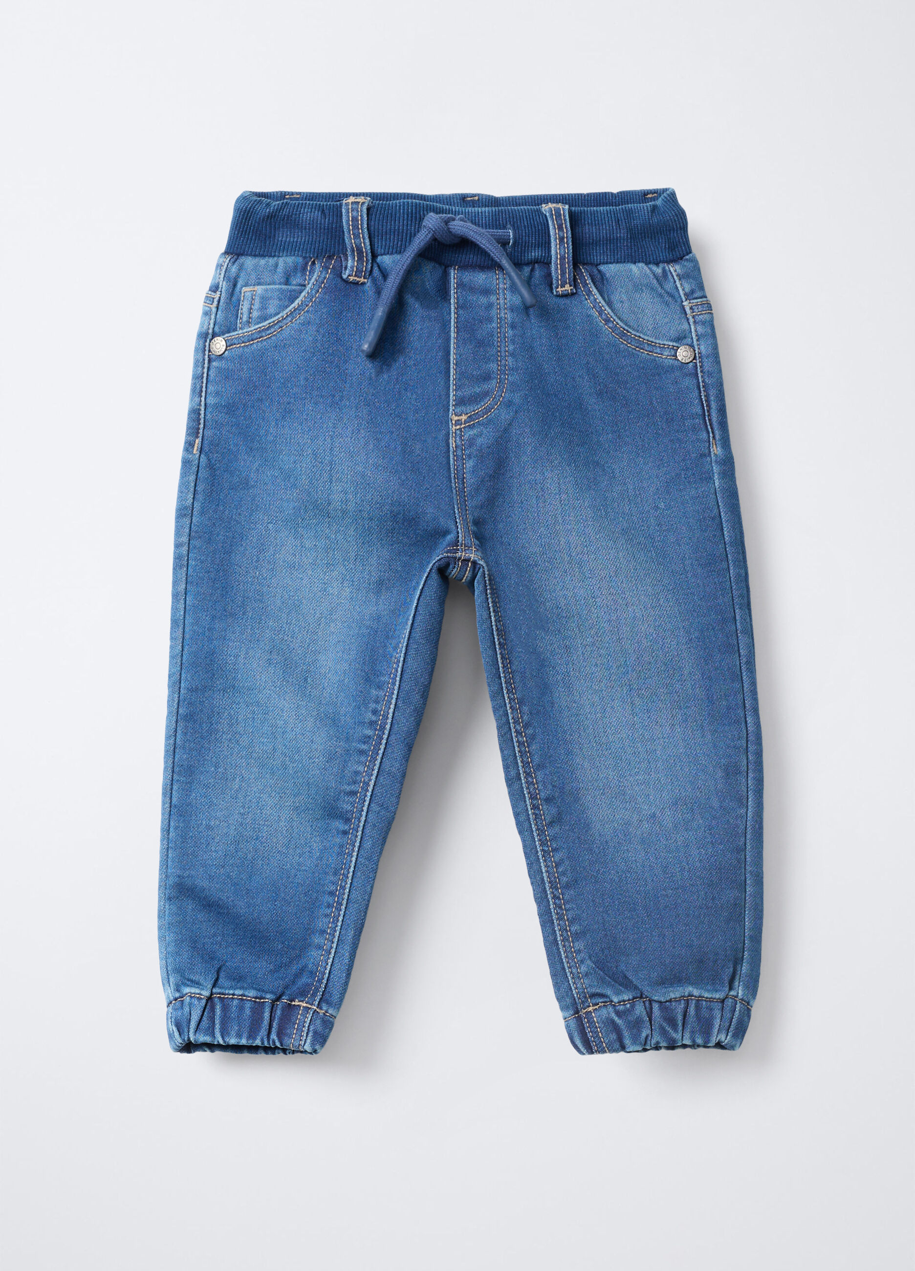 Jogger in denim misto cotone Fit comfort bimbo_0
