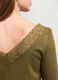 T-shirt misto cotone con scollo a barchetta donna_2