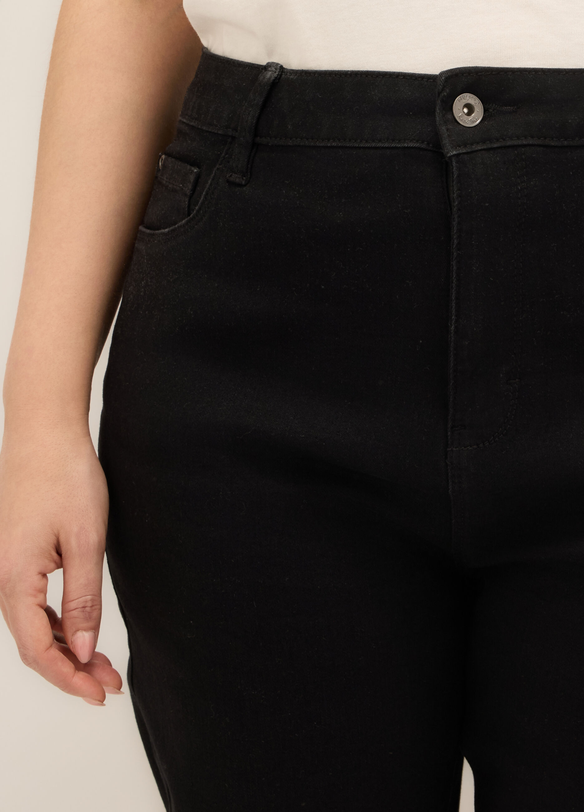 Pantaloni in stretch denim donna curvy _2