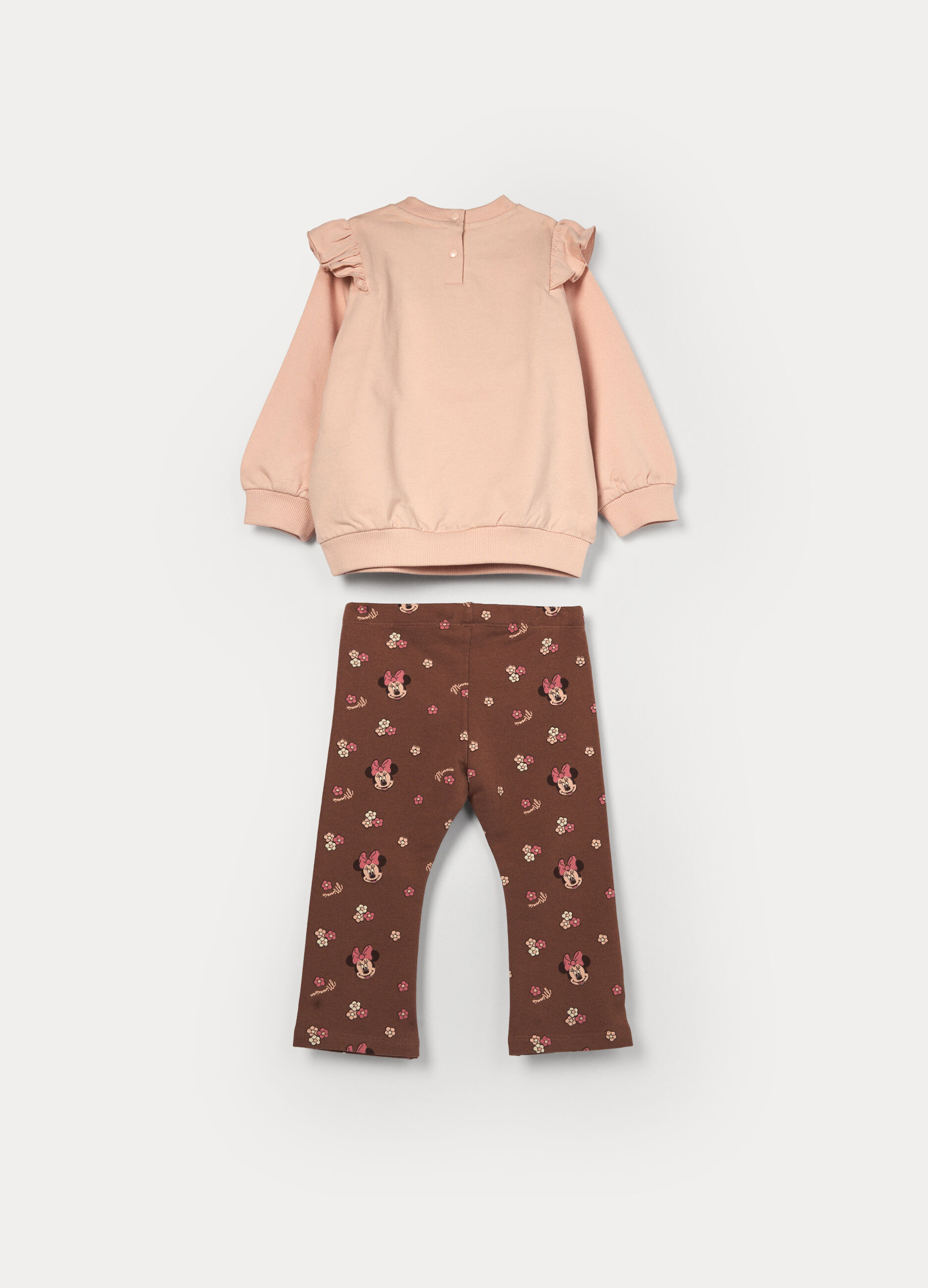 Jogging set Disney in french terry di cotone stretch bimba_1