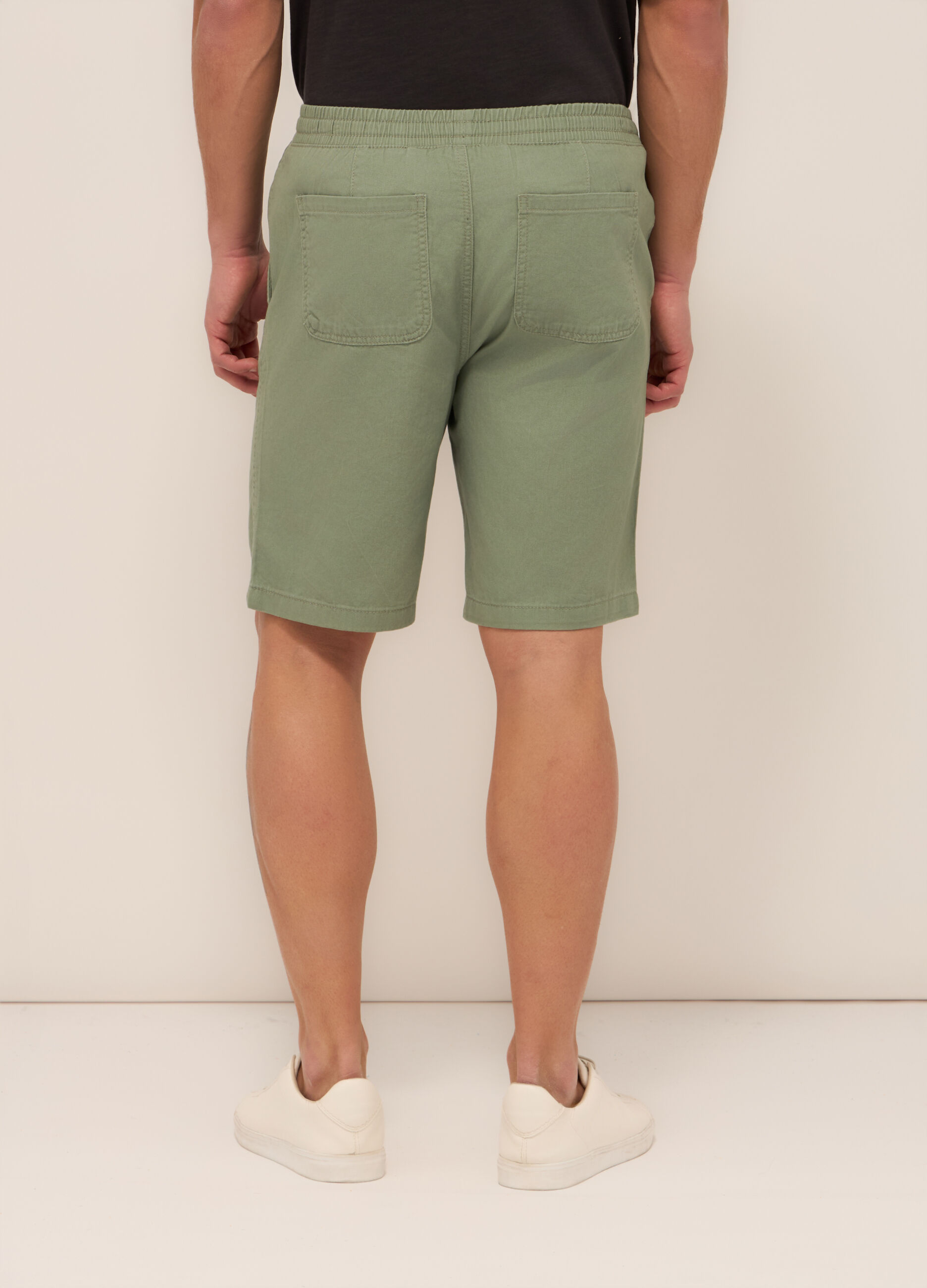 Bermuda in twill di cotone uomo_1