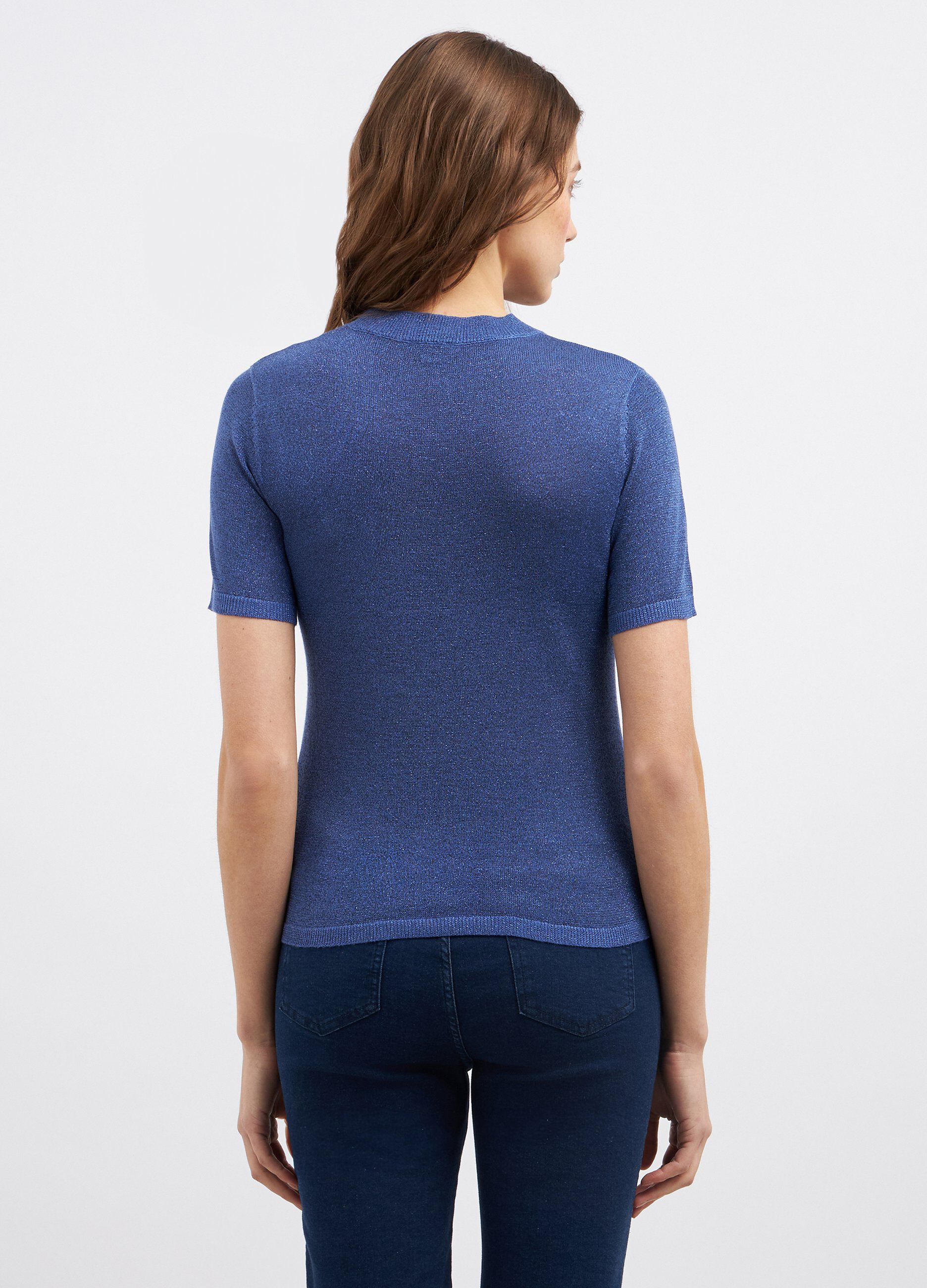 Tricot in misto viscosa e lurex donna_1