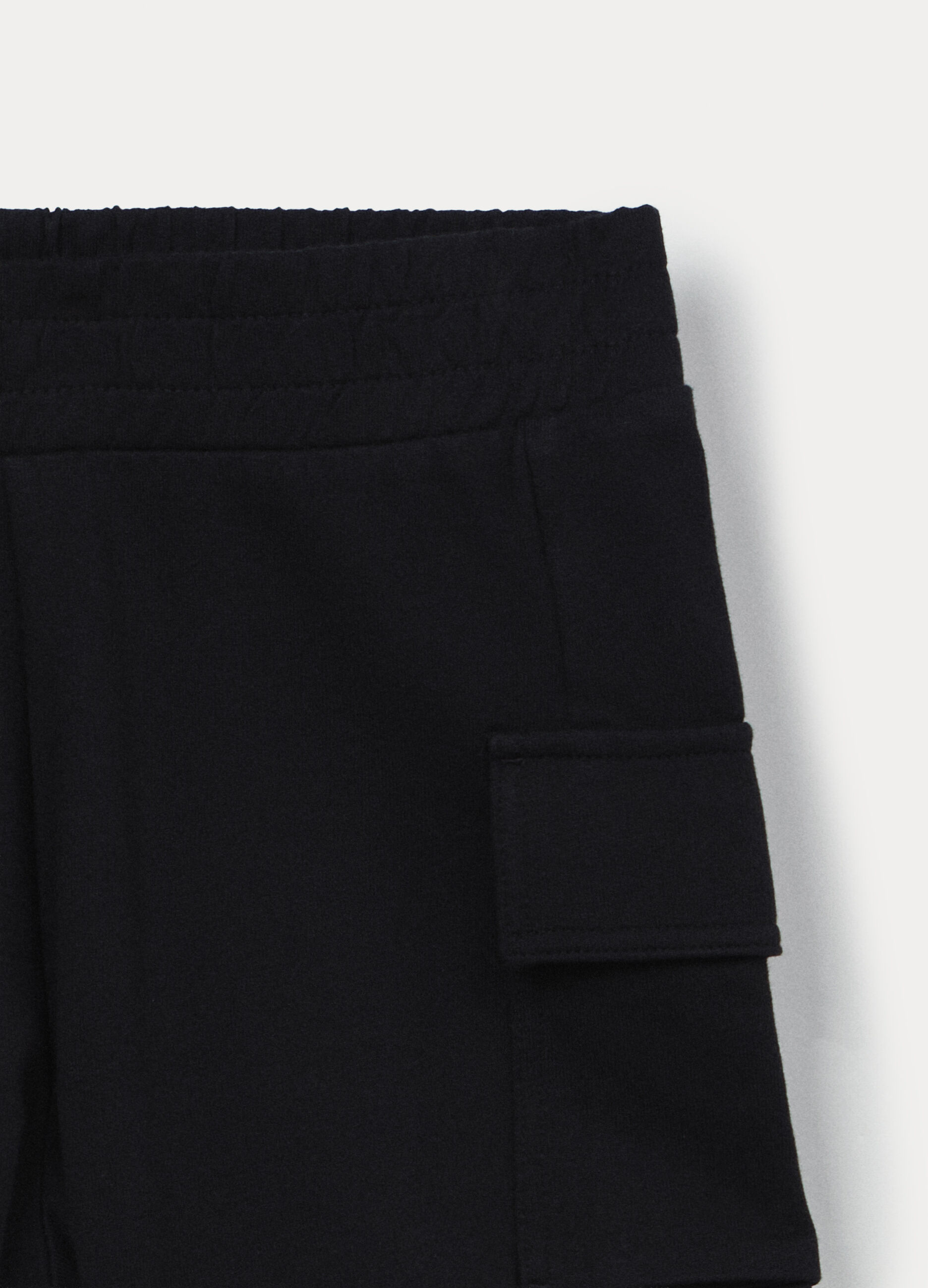 Shorts cargo in french terry di puro cotone ragazza_2