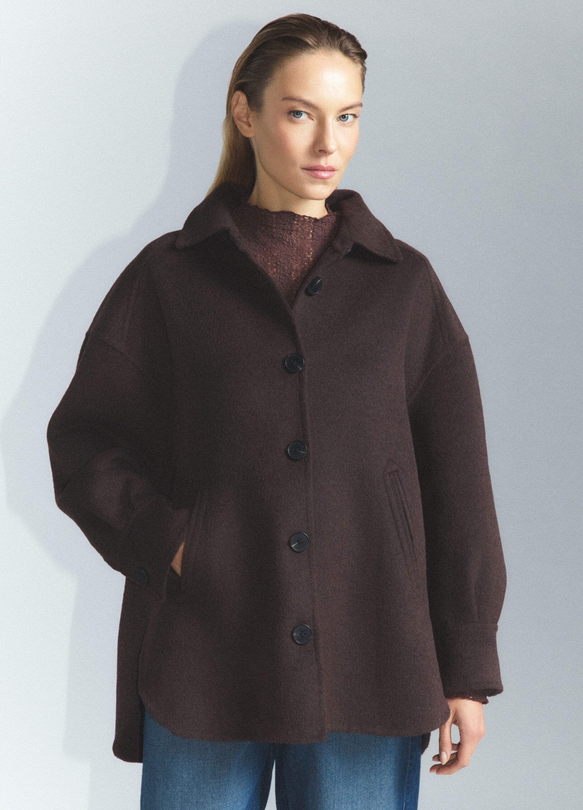 Cappotto misto lana donna_1
