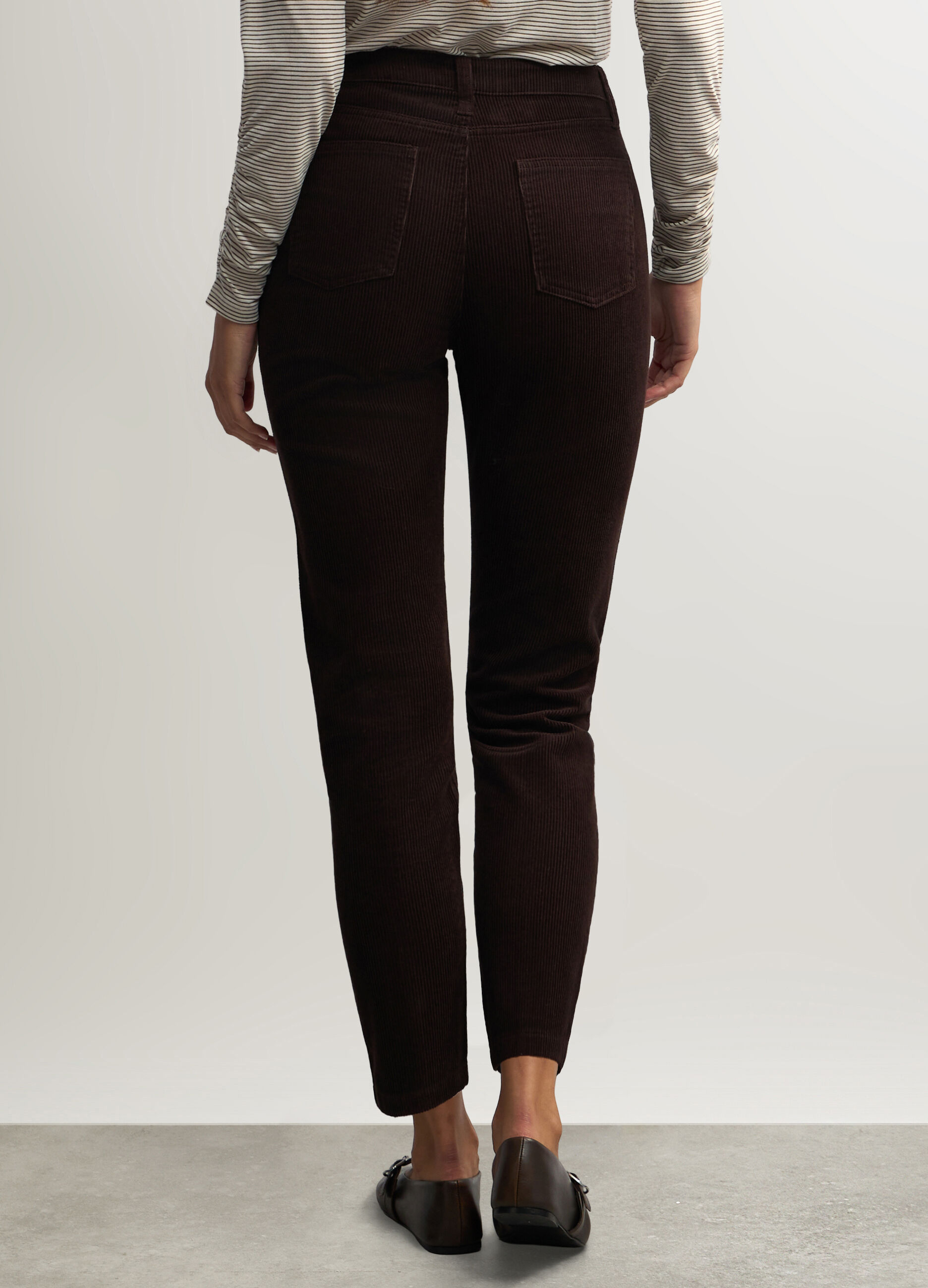 Pantaloni Mom Fit in velluto a coste donna_2