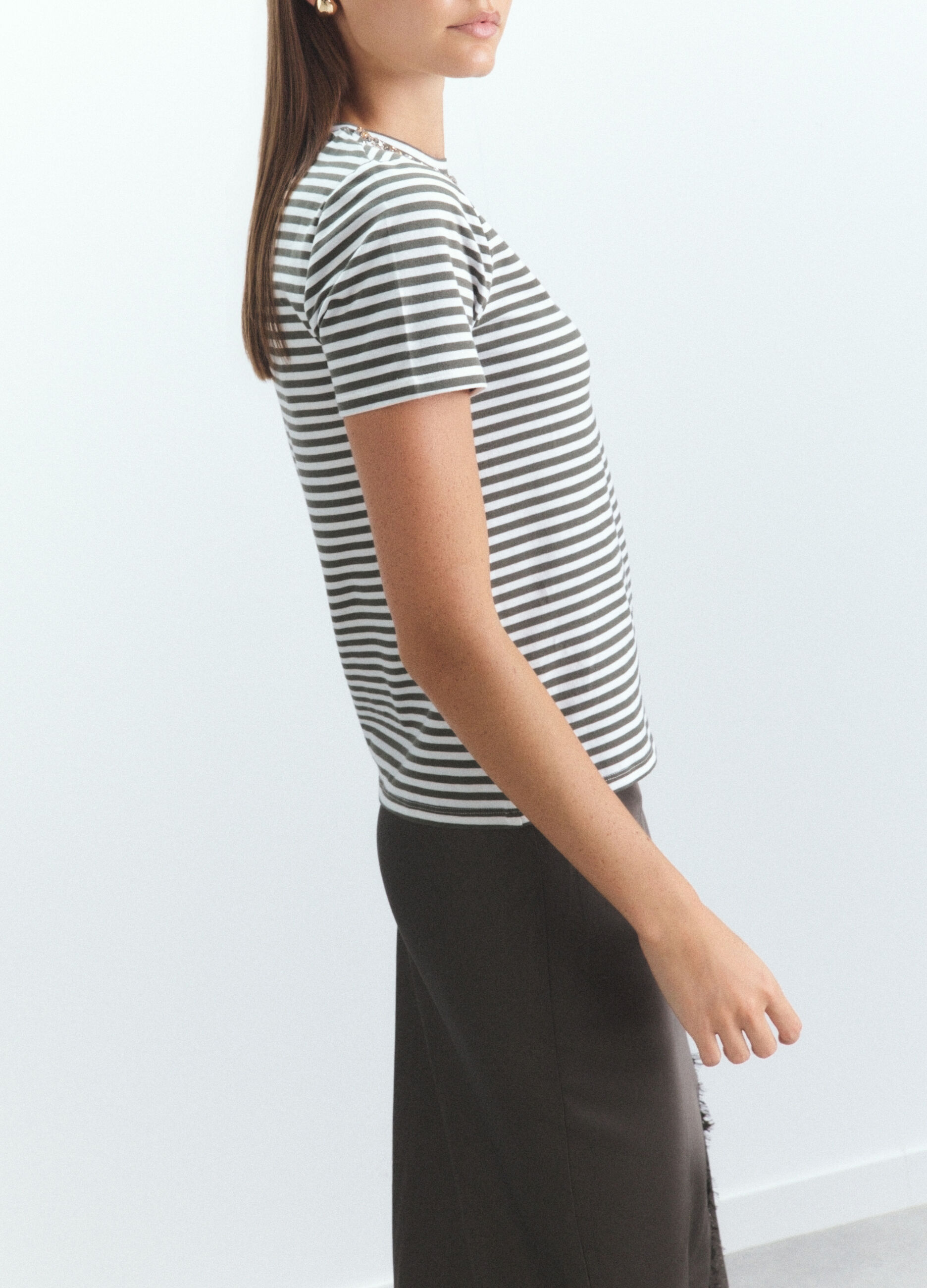 T-shirt girocollo stretch donna_3