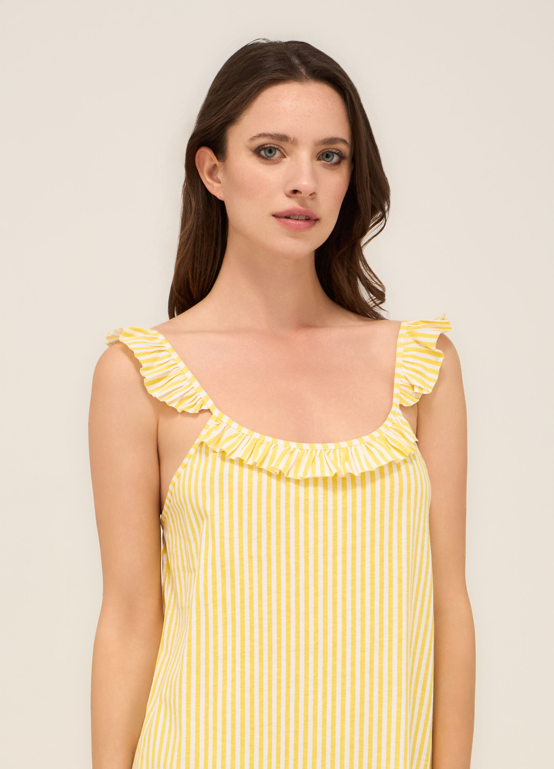 Camicia da notte in jersey di puro cotone donna_2