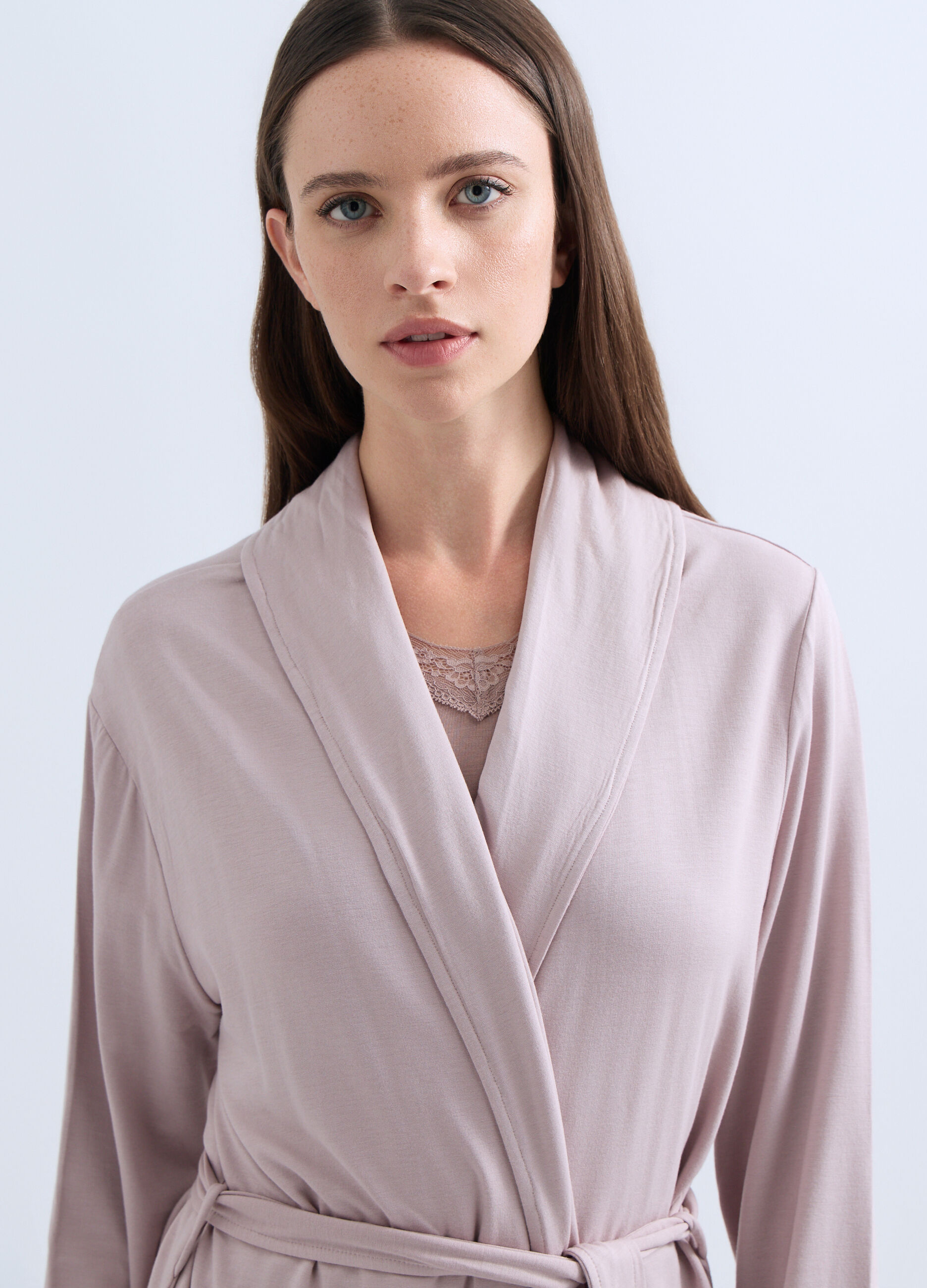 Vestaglia in felpa di viscosa stretch donna_2