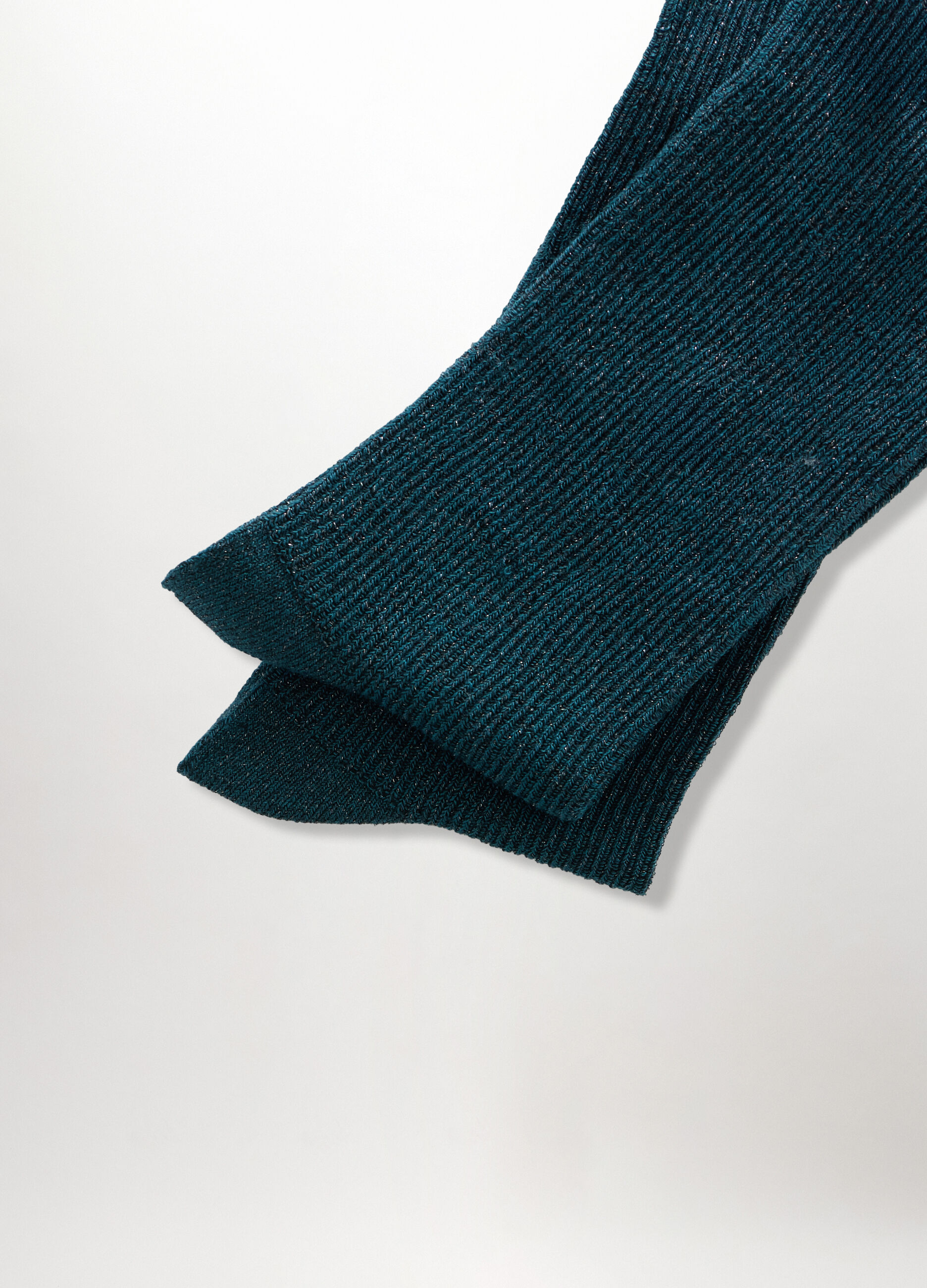 Calze midi in costina misto lyocell donna_1