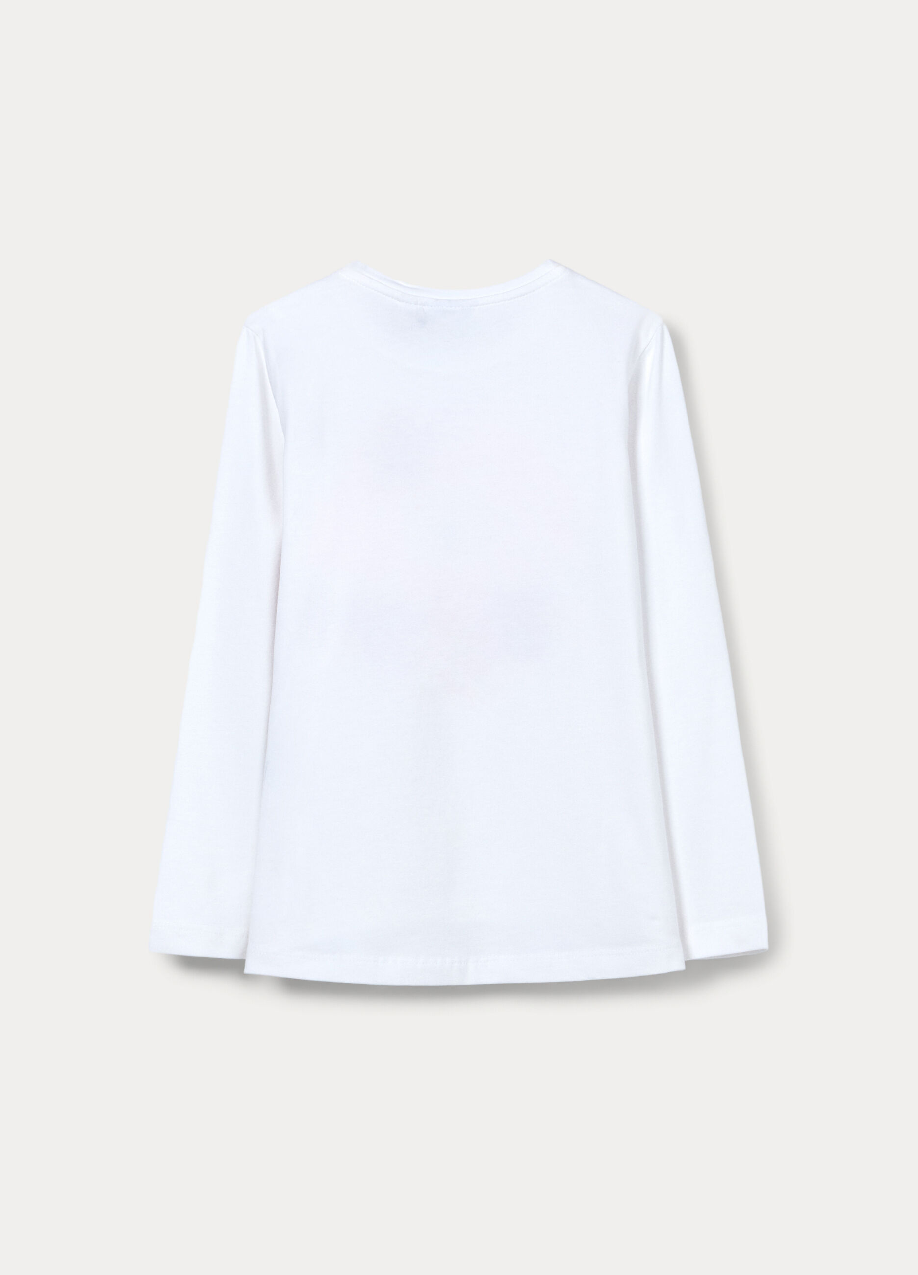 T-shirt in jersey di cotone stretch bambina_1