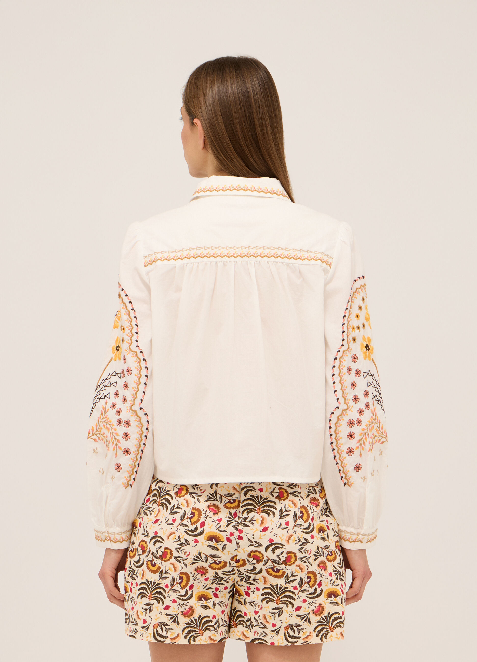 Camicia in popeline di puro cotone donna_1