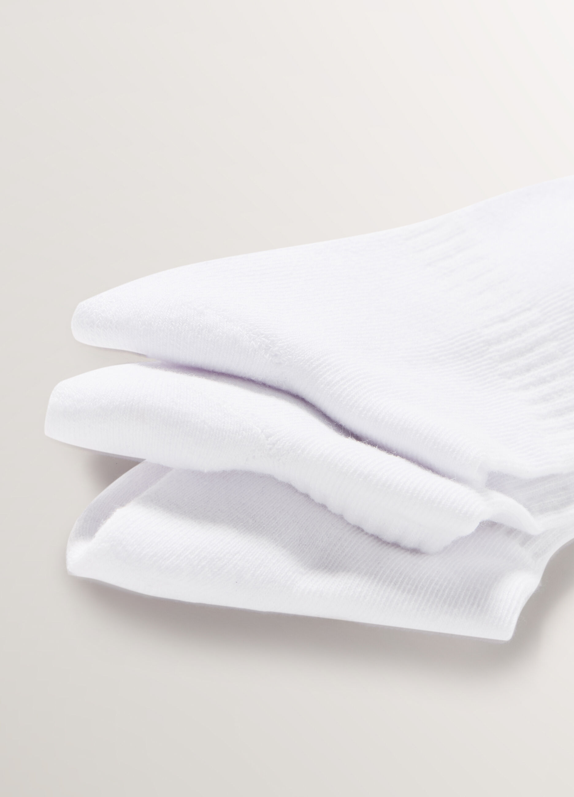 Pack 3 calze corte in misto cotone stretch donna_1