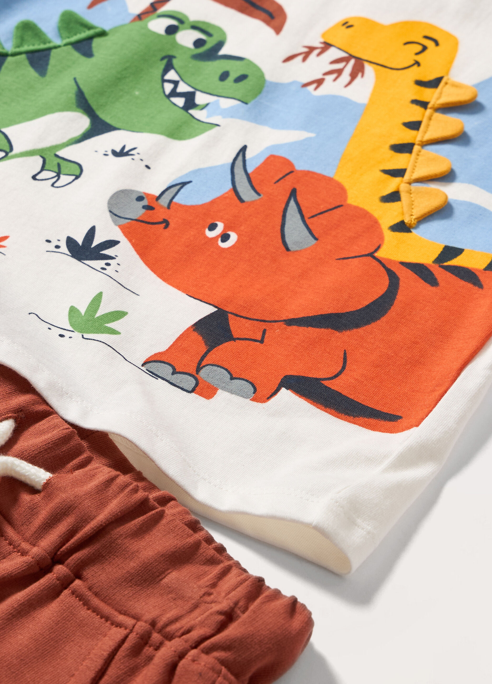 Jogging set in jersey di puro cotone neonato_1