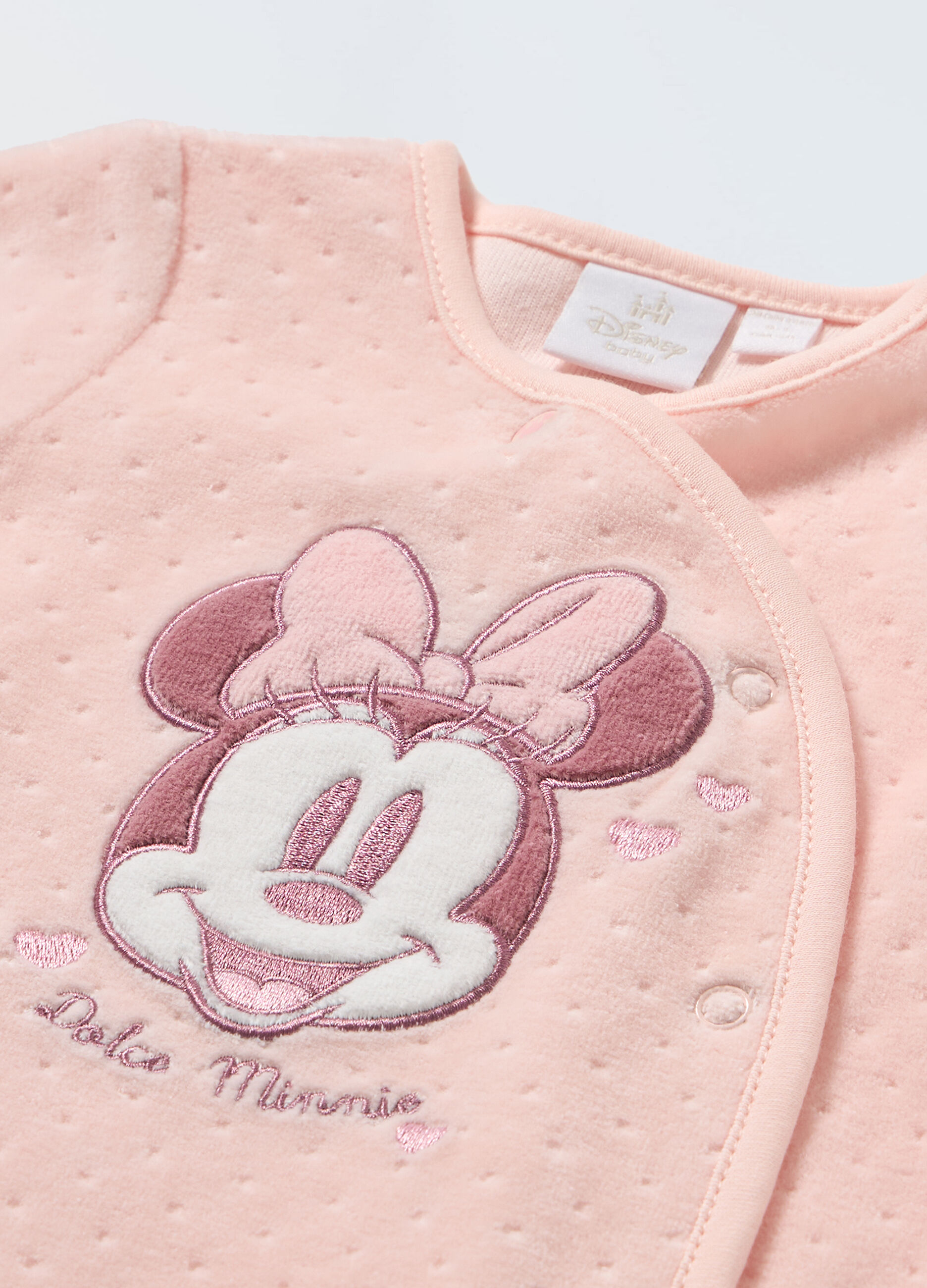 Tutina Minnie in velours neonata_1