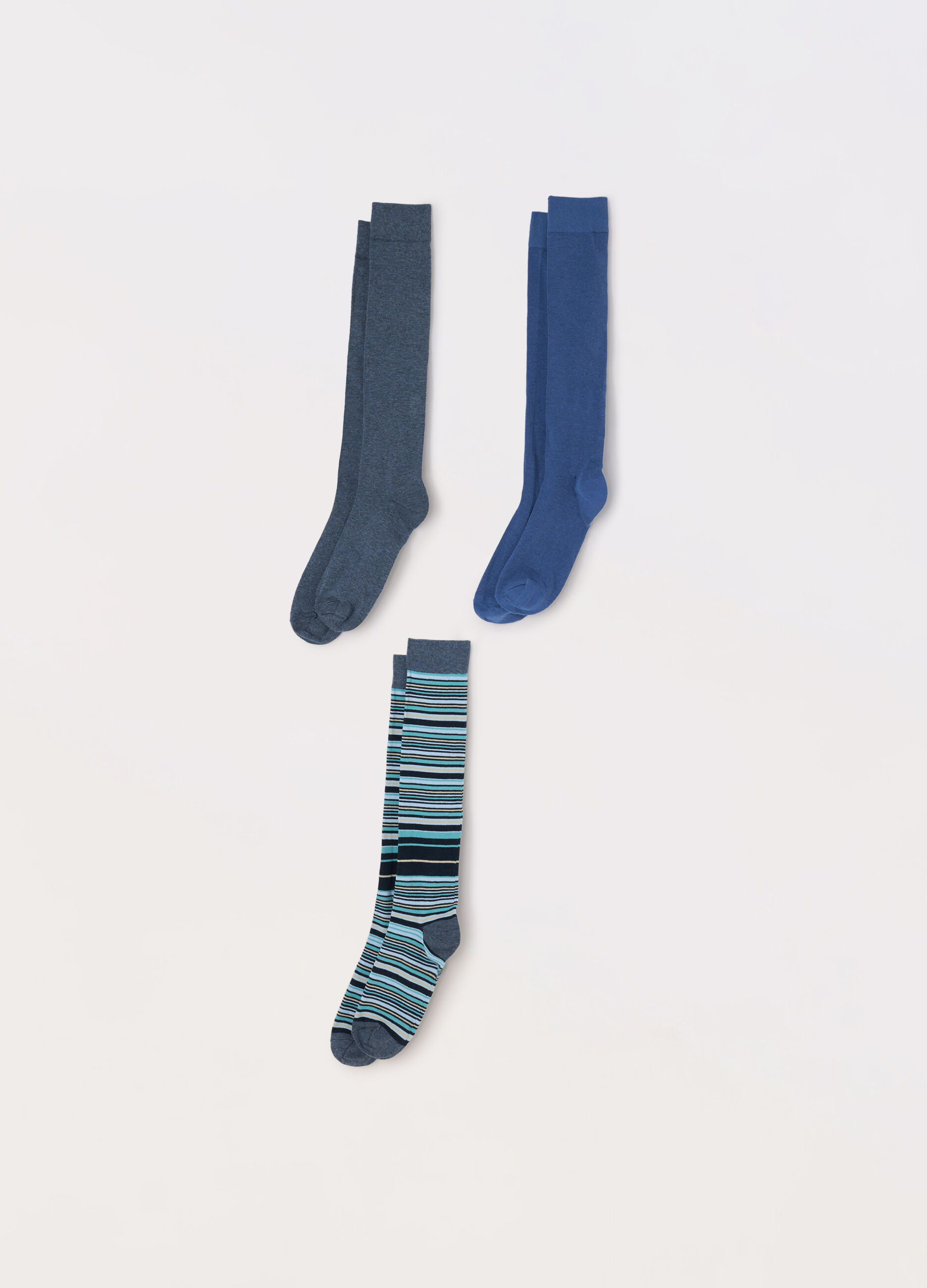 3 pack calze lunghe in cotone stretch uomo_0