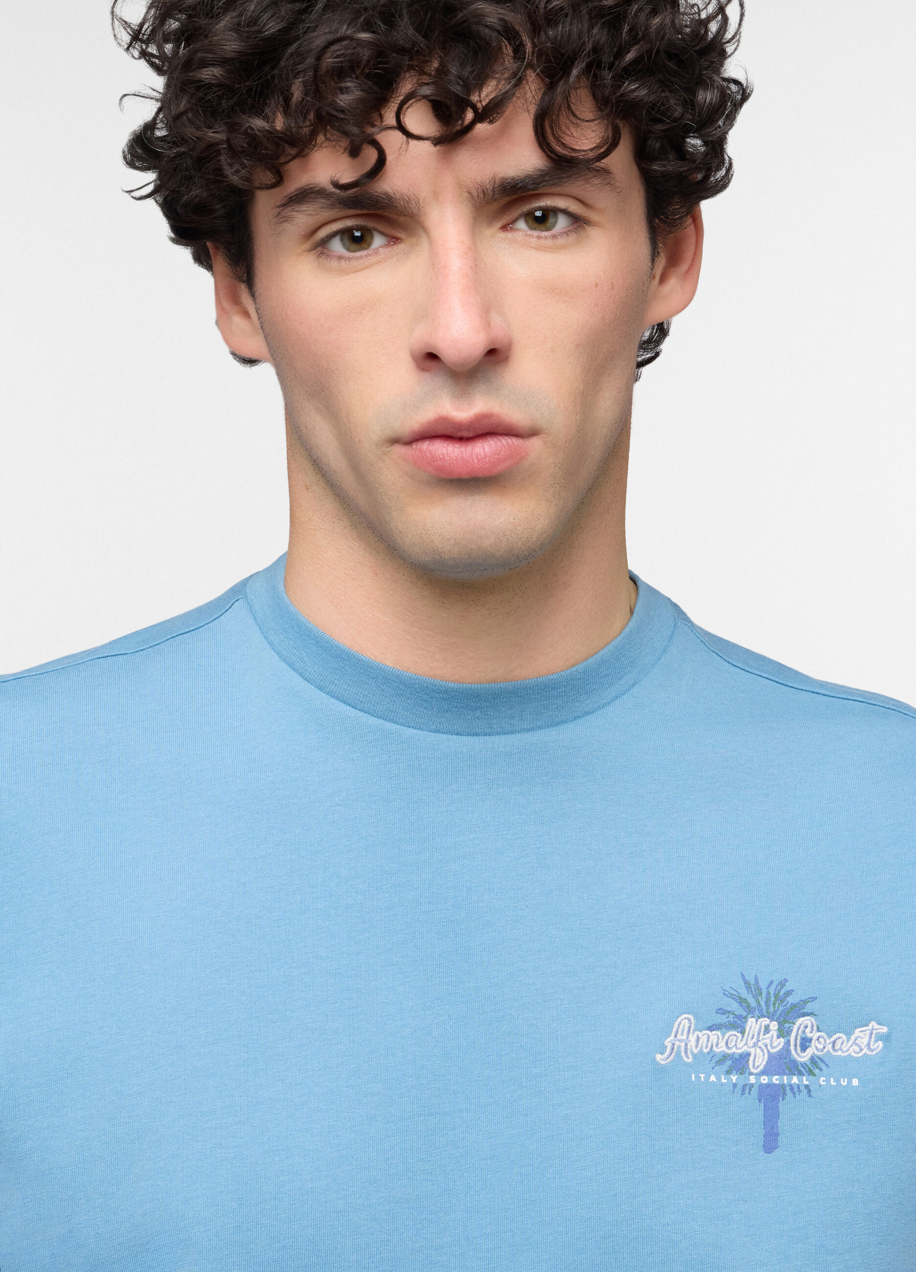 T-shirt loose fit con stampa Amalfi uomo_2