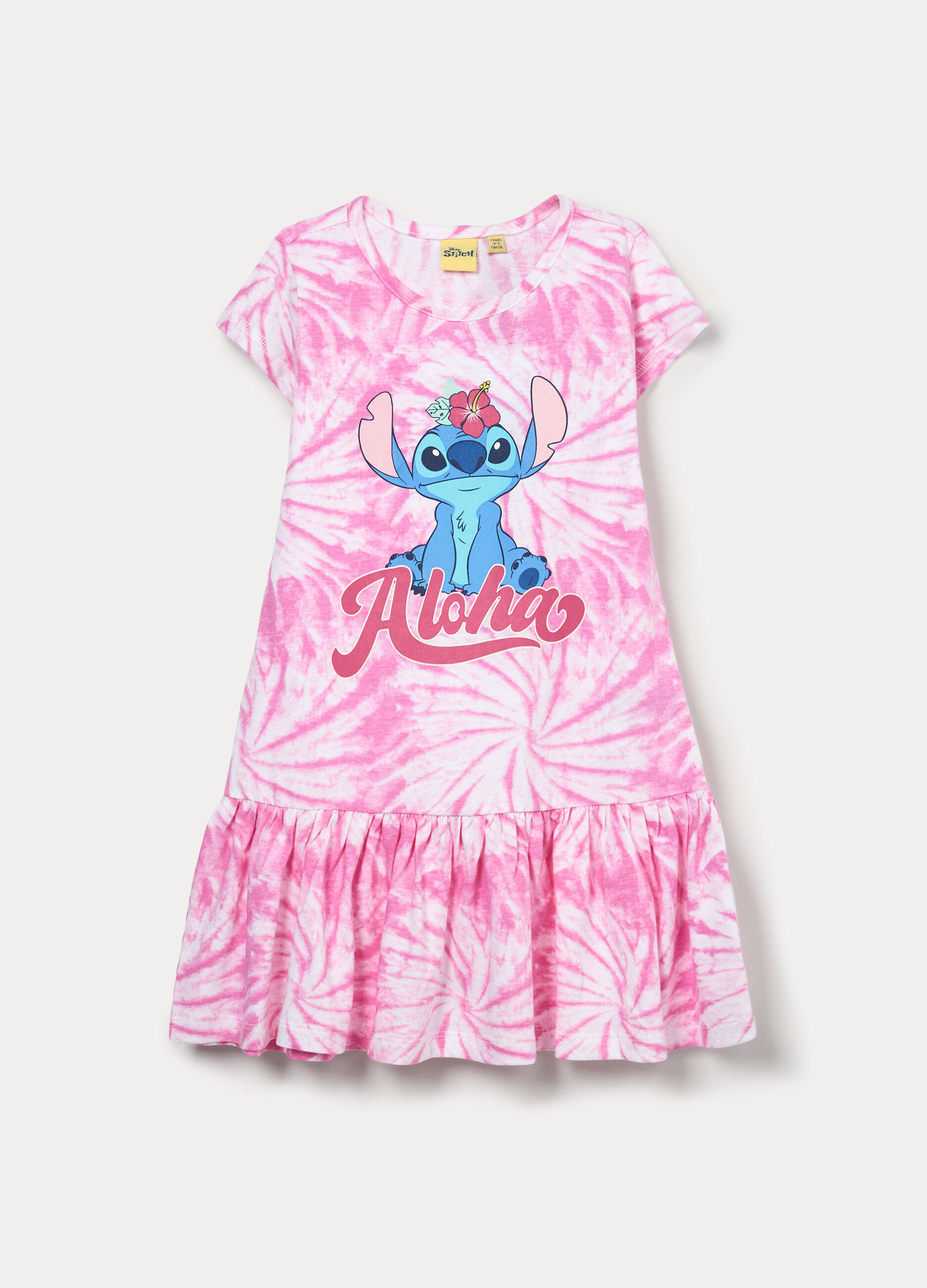 Vestito Stitch in jersey di puro cotone bambina_0