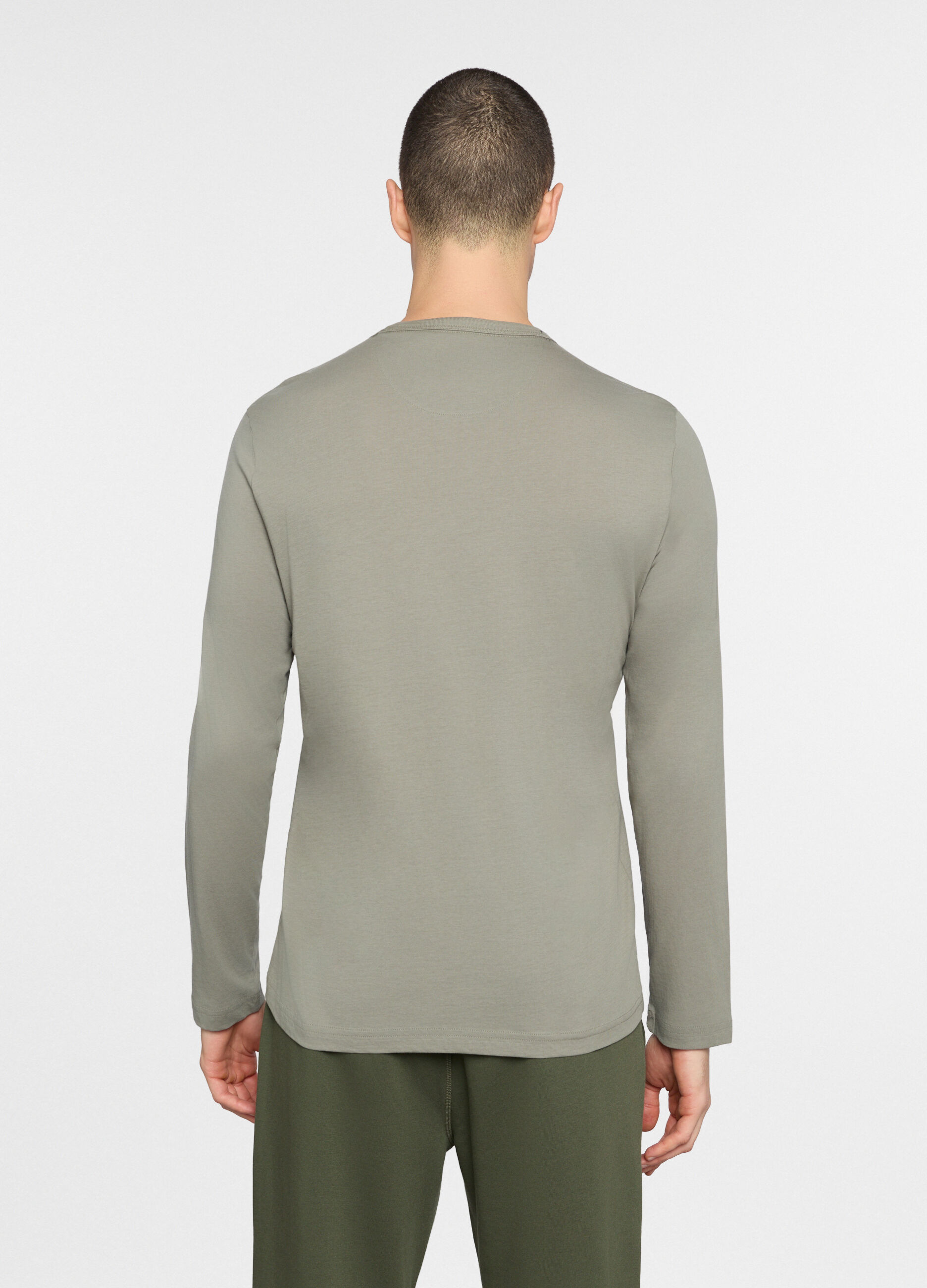 Maglietta a maniche lunghe in cotone uomo_1