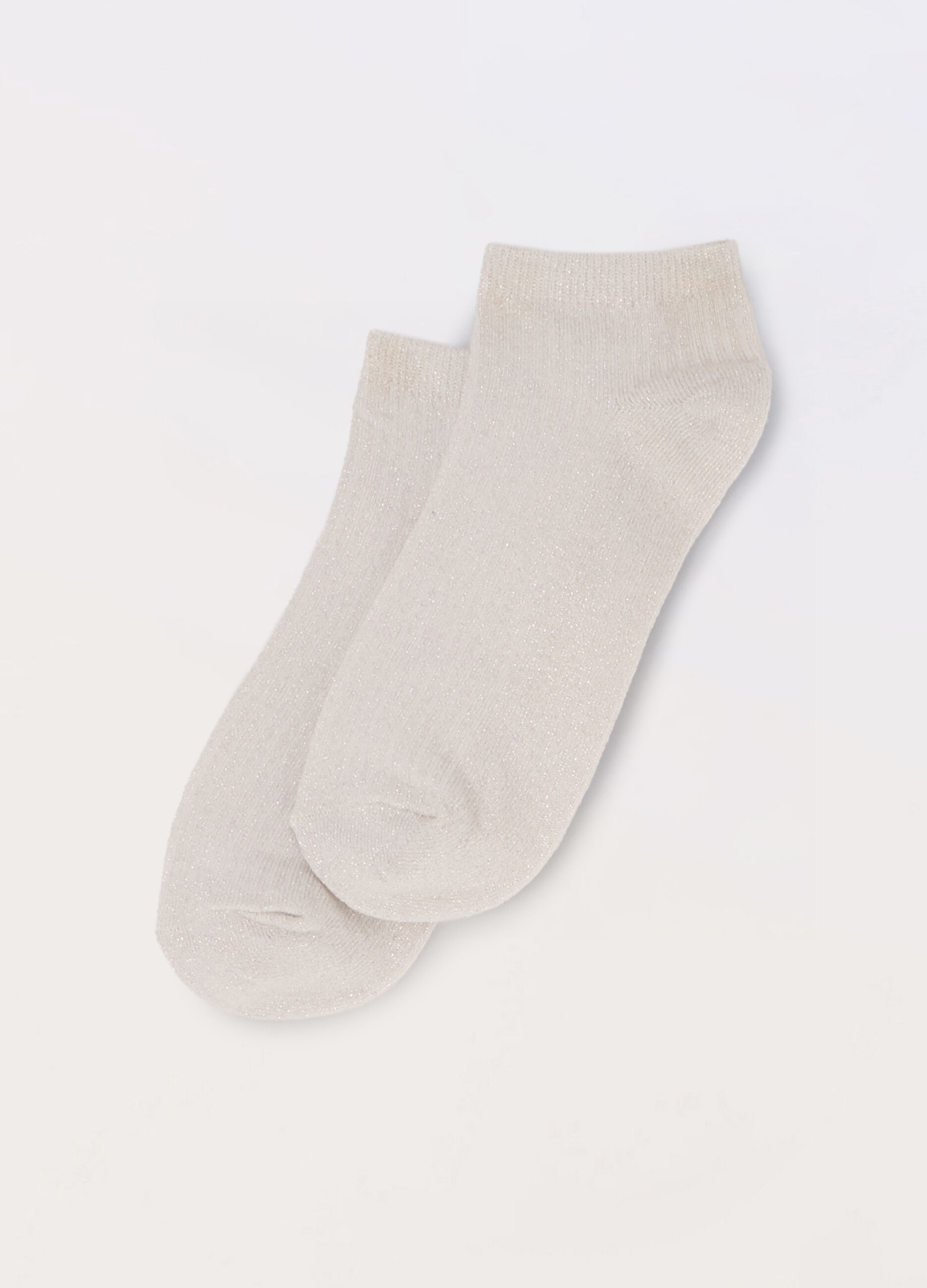 Calze corte in misto cotone e filo lurex donna_0