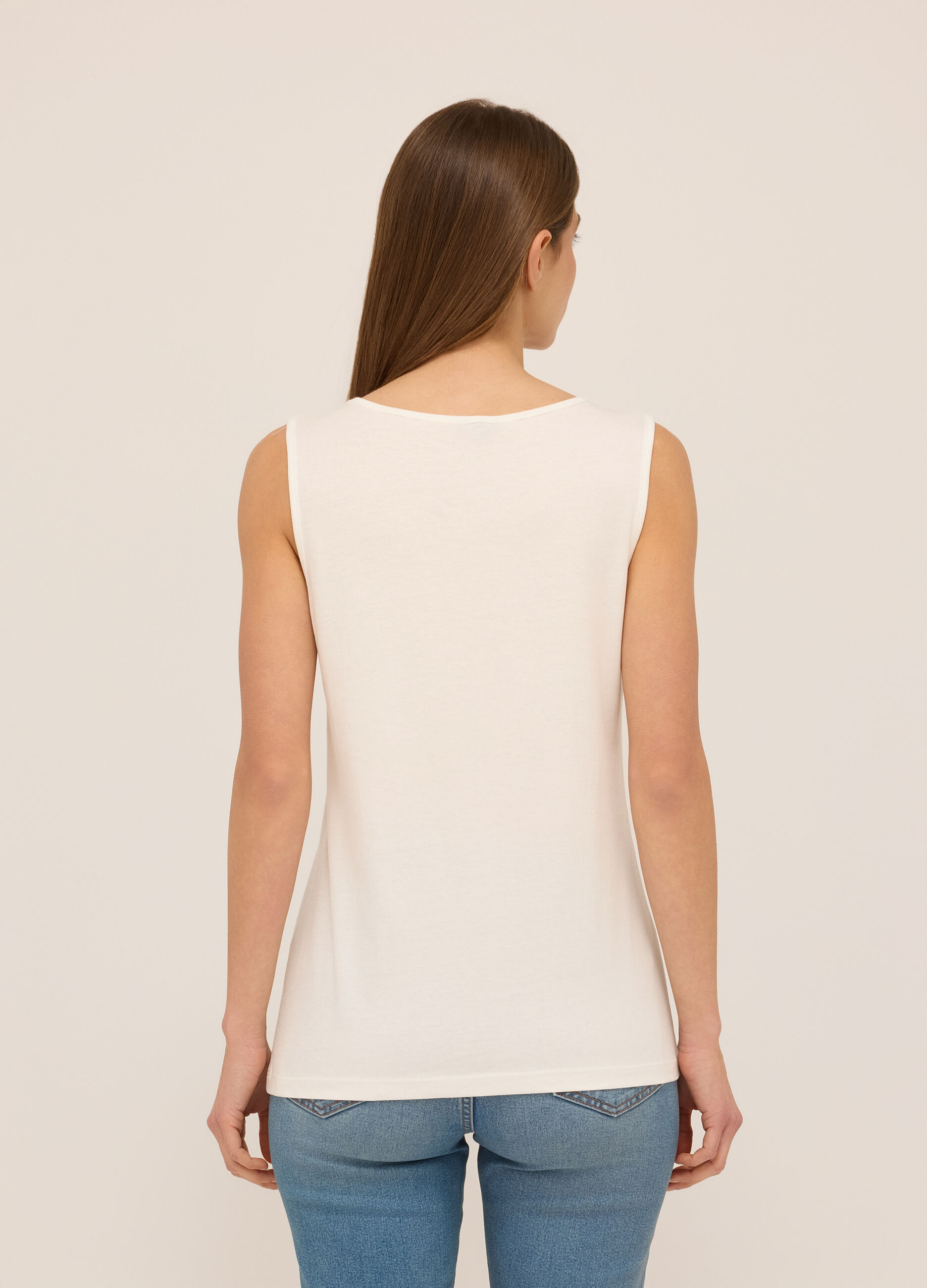 Canotta in puro cotone donna_1