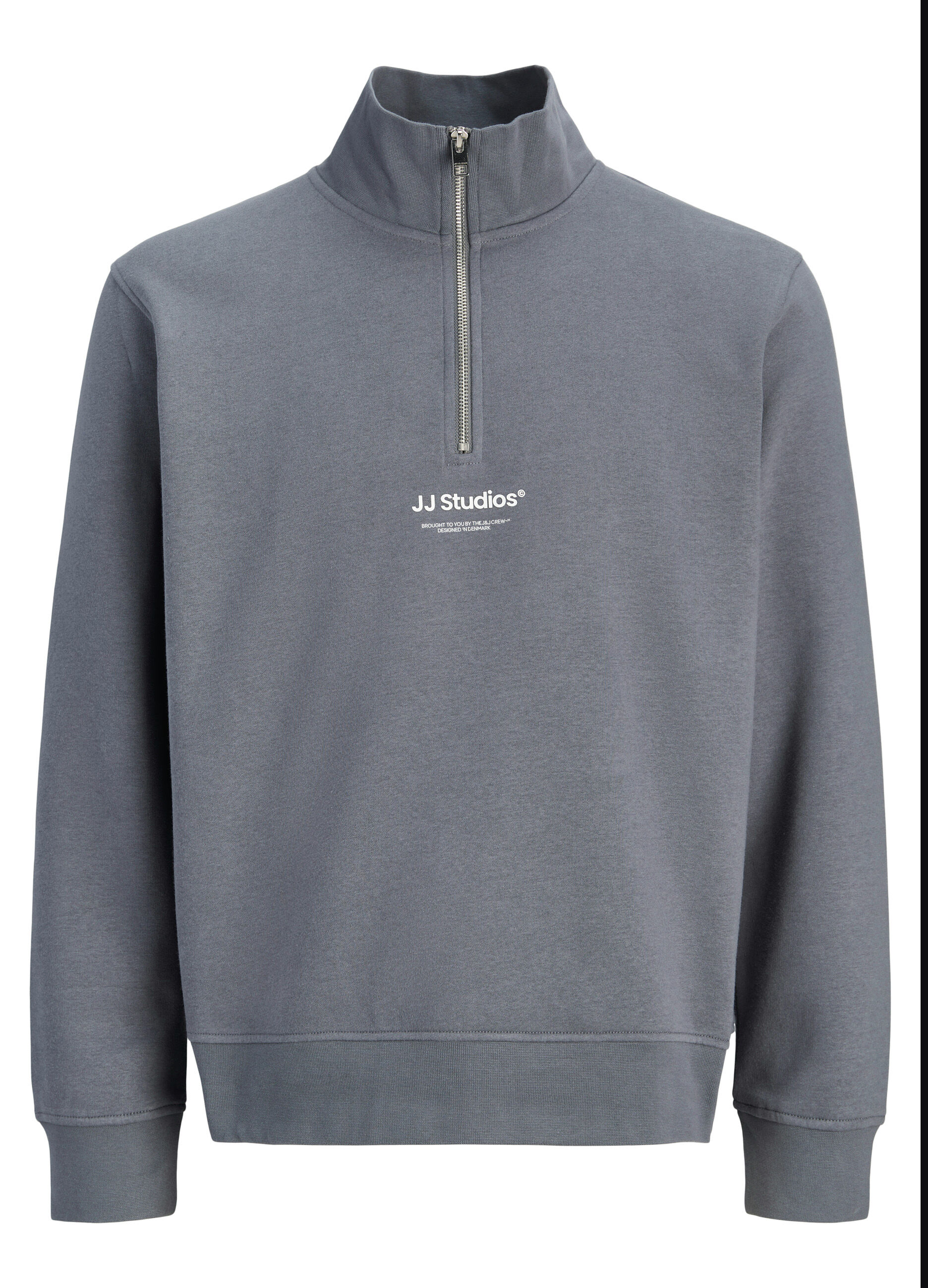Felpa con mezza zip e logo uomo_6