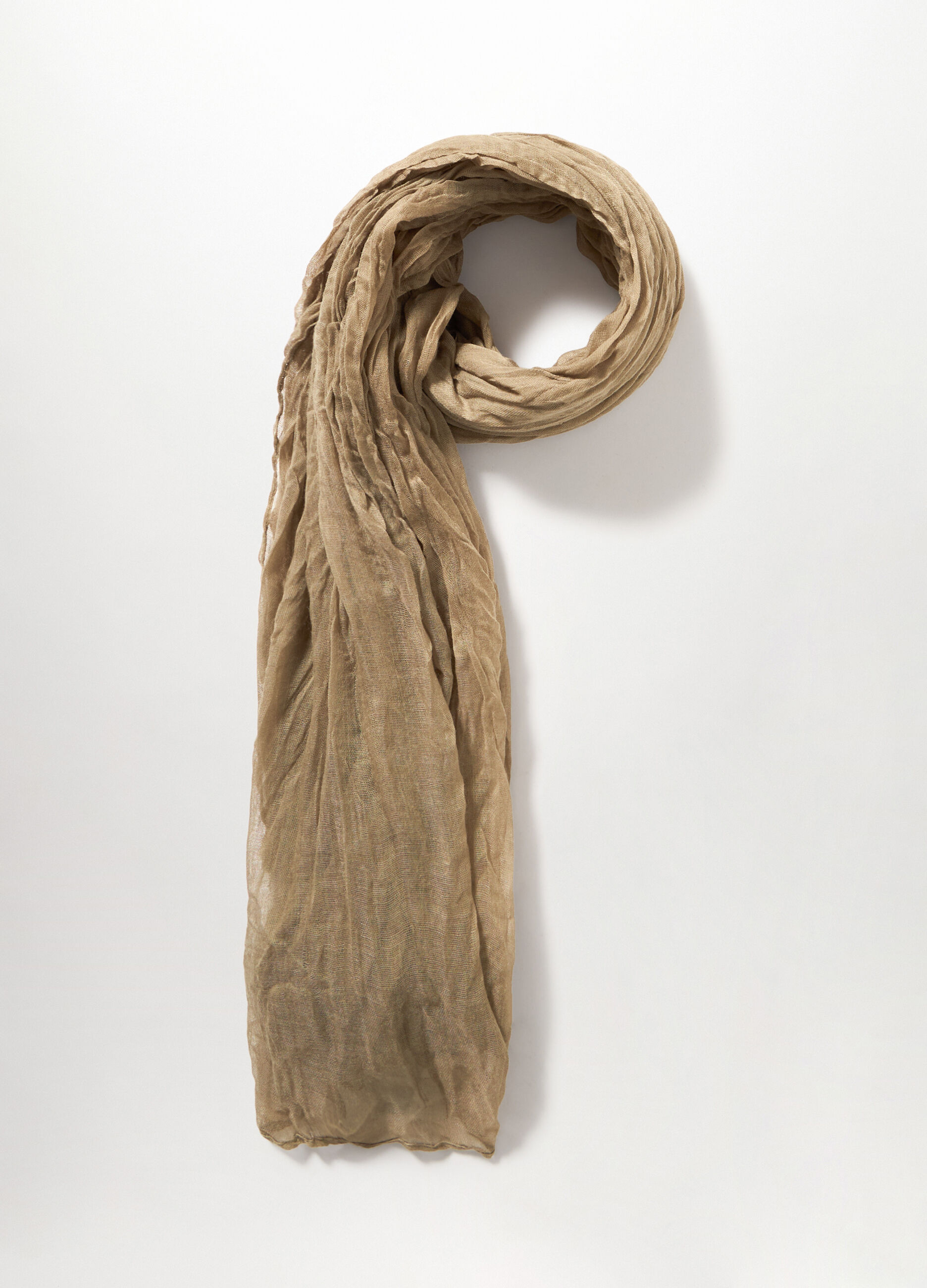 Foulard crinkle tinta unita donna_1
