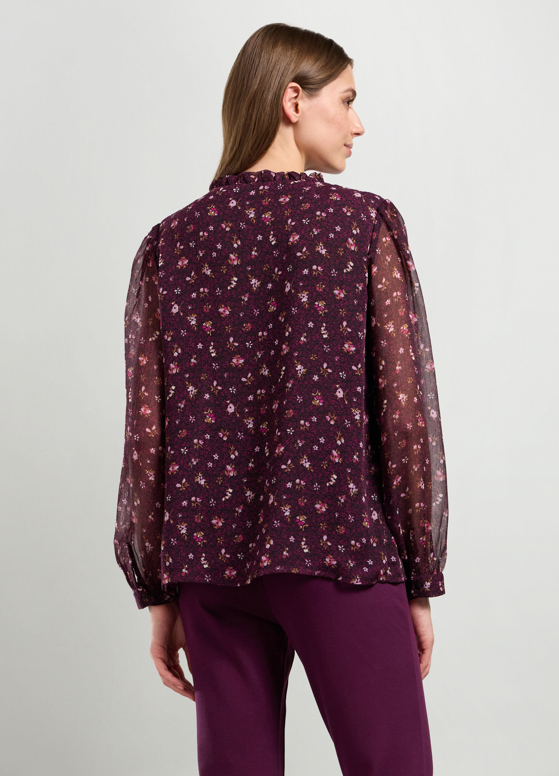 Blusa con stampa donna_1