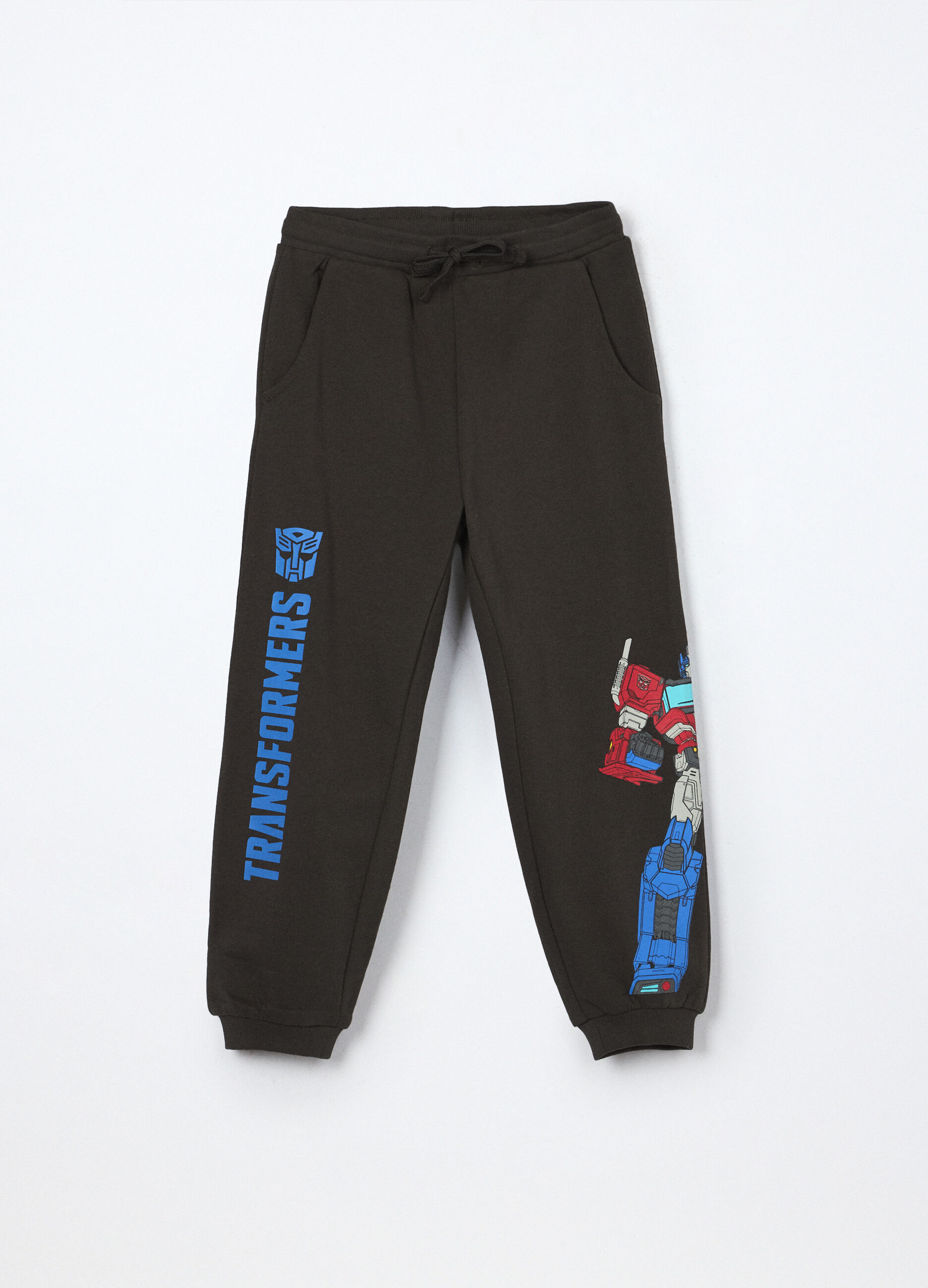Jogger Transformer in french terry di puro cotone bambino_0