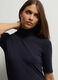 T-shirt a collo alto stretch donna_2