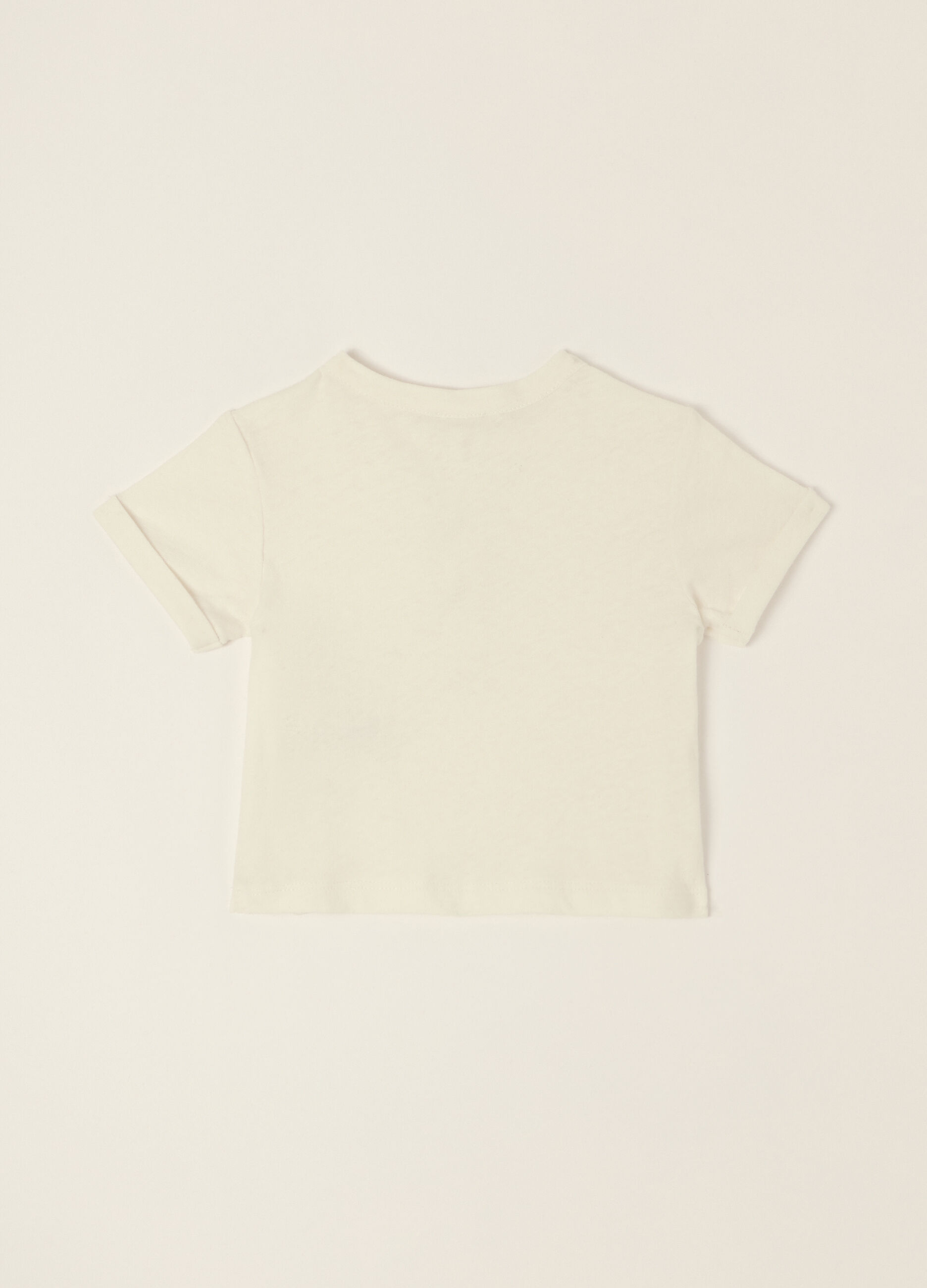 T-shirt in jersey misto lino IANA_1