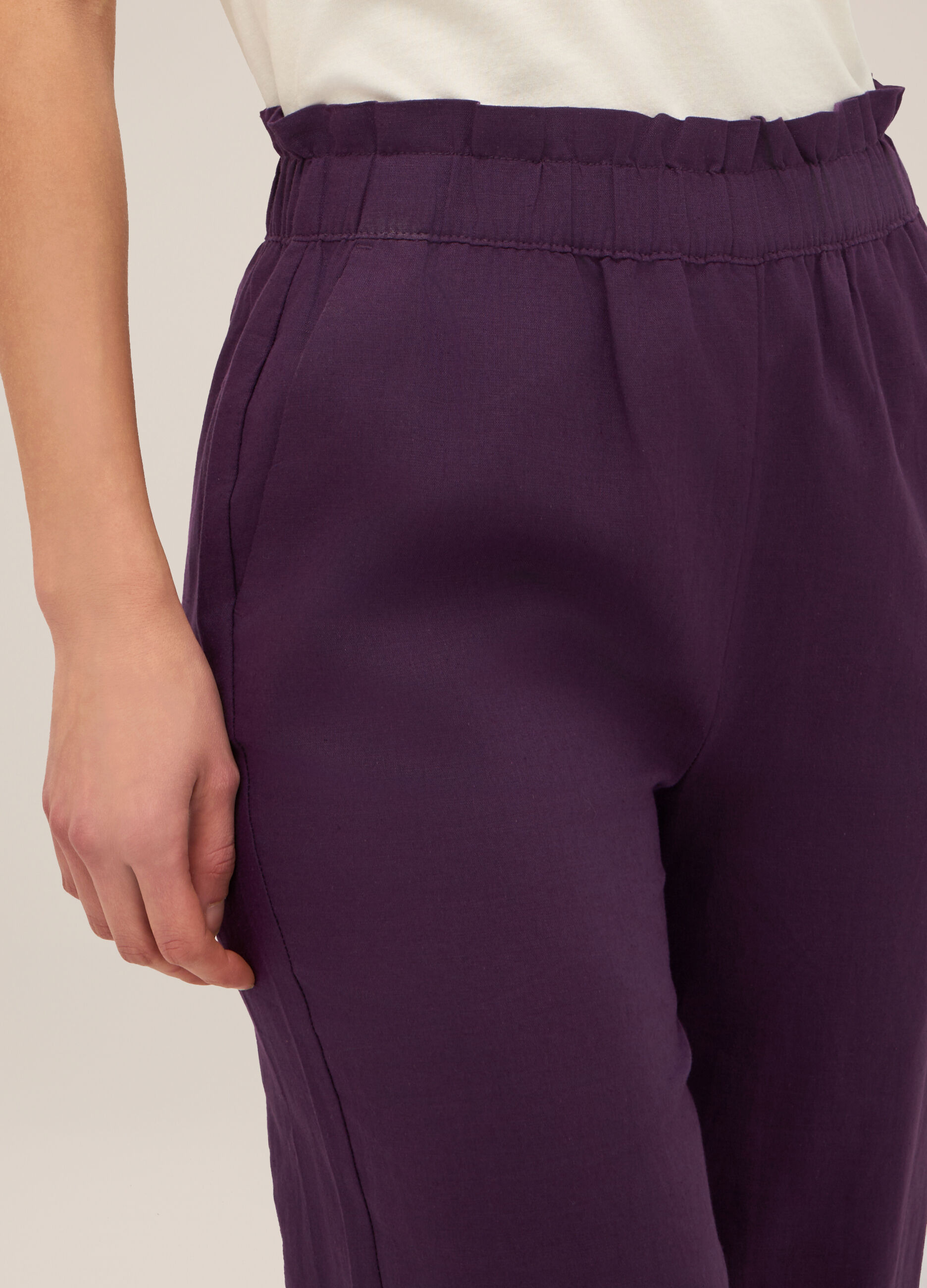 Pantaloni misto lino donna_2