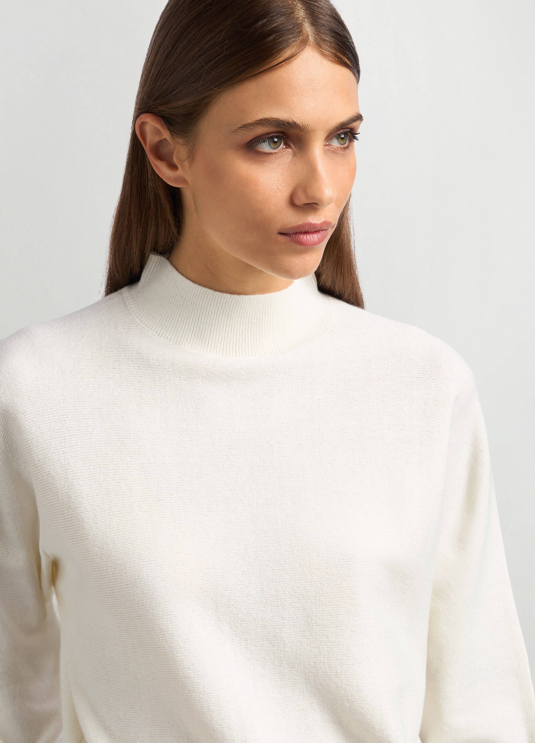 Tricot kimono a collo alto donna_2