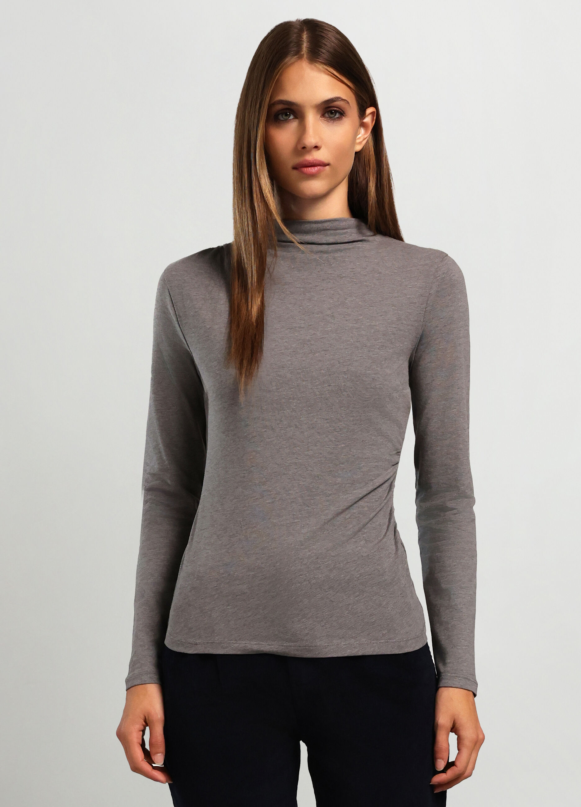 T-shirt in misto cotone donna_0