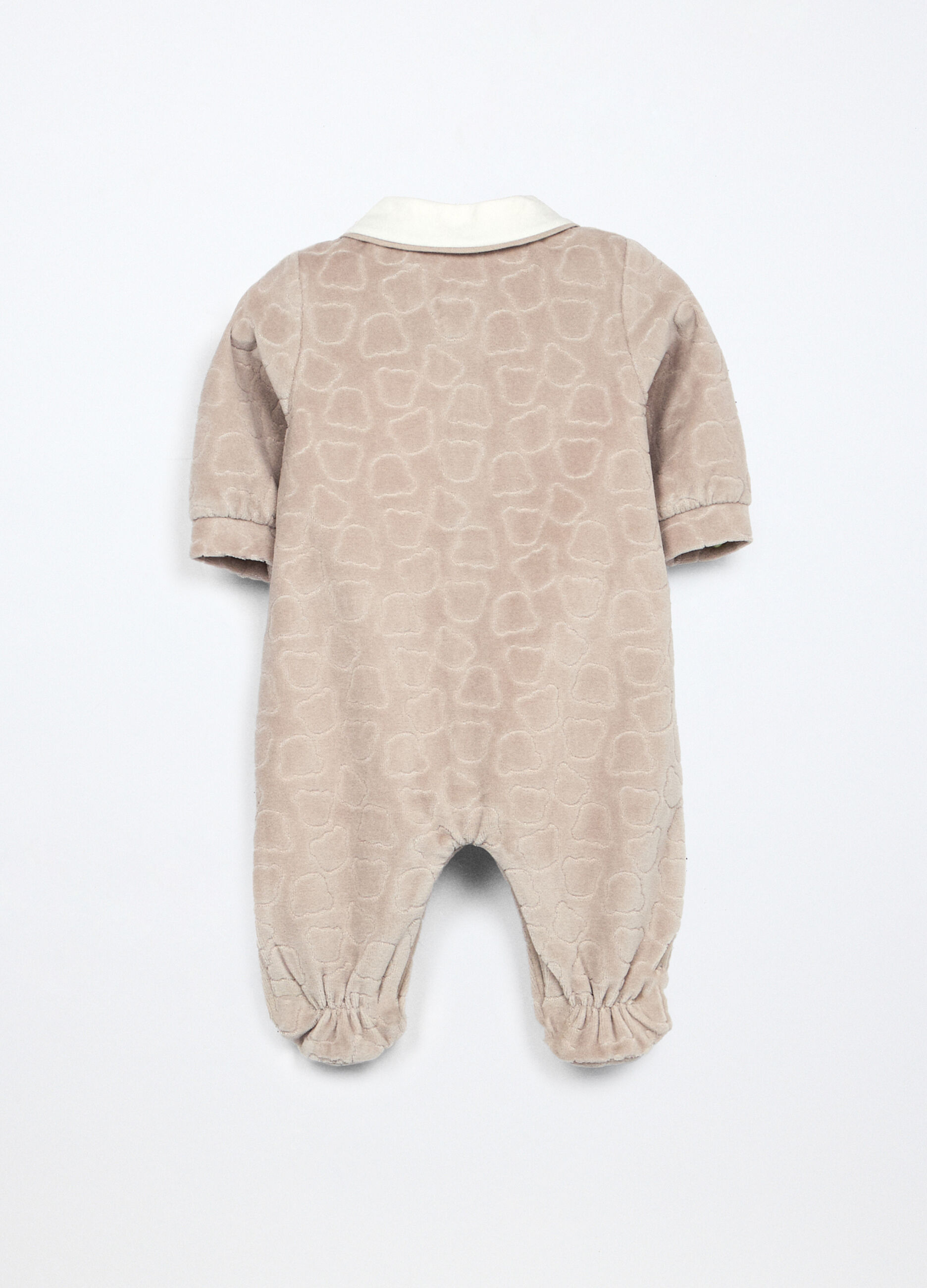 Tutina misto cotone velours neonata_1