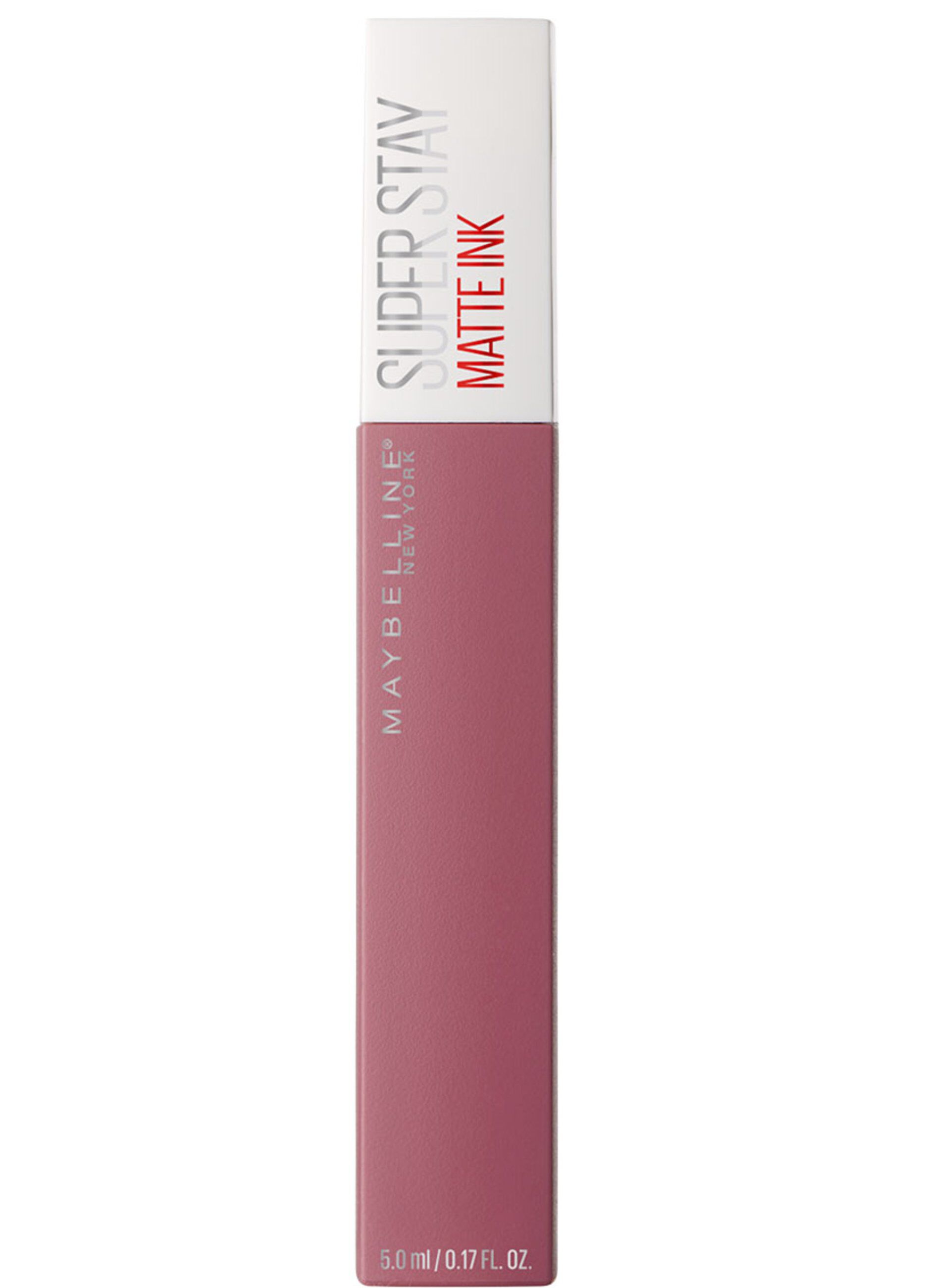 Maybelline New York Tinta Labbra SuperStay Matte Ink, Rossetto Matte Liquido a Lunga Tenuta, Lover (15), 5 ml.